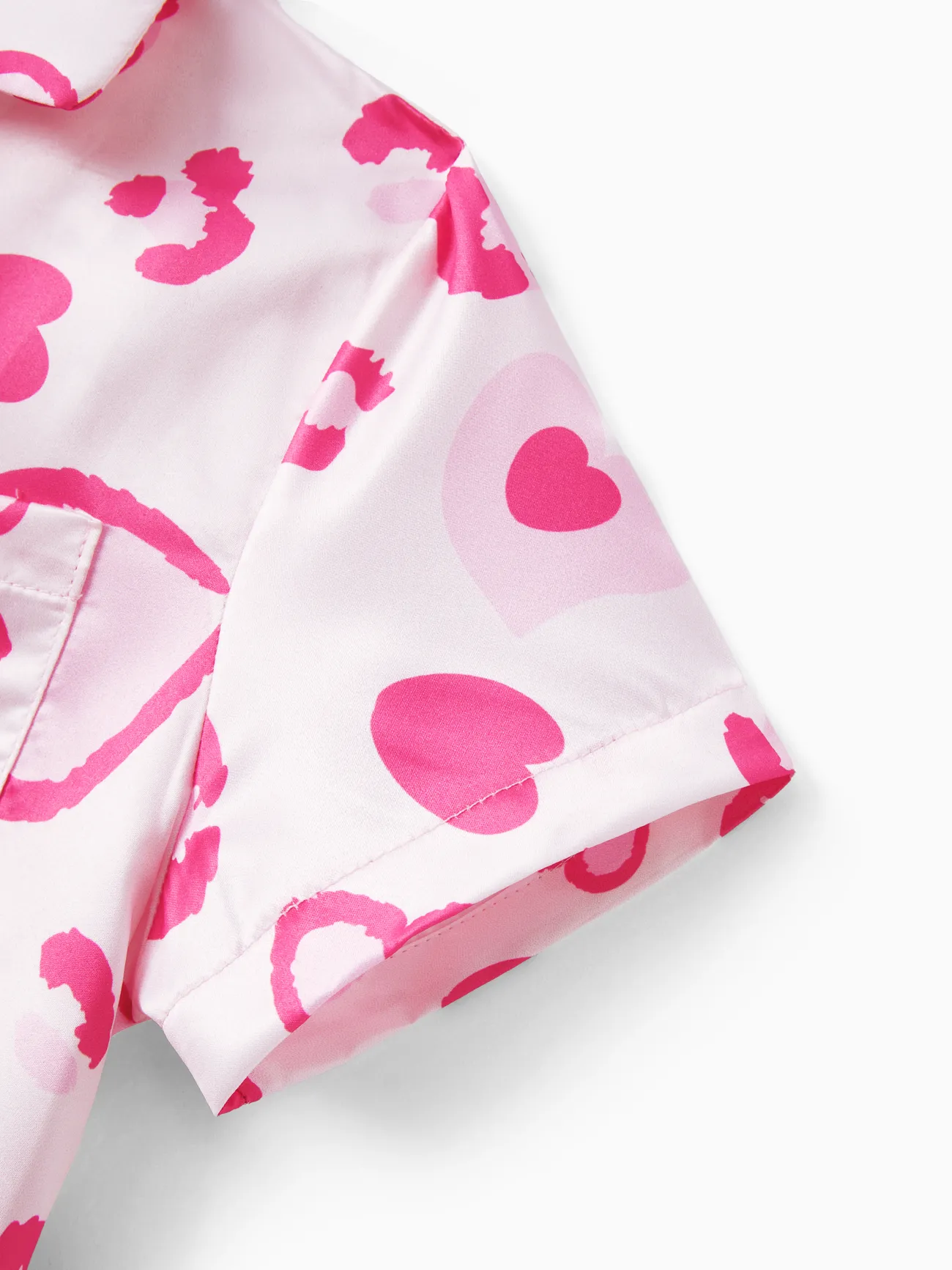 Niña - Día de San Valentín Mami y yo Conjuntos combinados para familia Pijamas (Flame Resistant) - Rosado - image 10