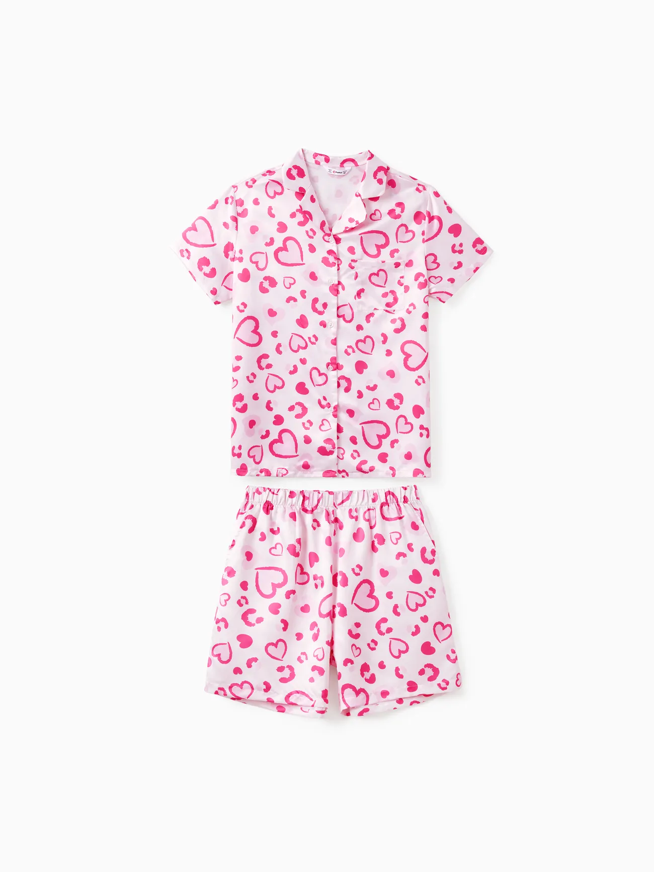 Mujer - Día de San Valentín Mami y yo Conjuntos combinados para familia Pijamas (Flame Resistant) - Rosado - image 2