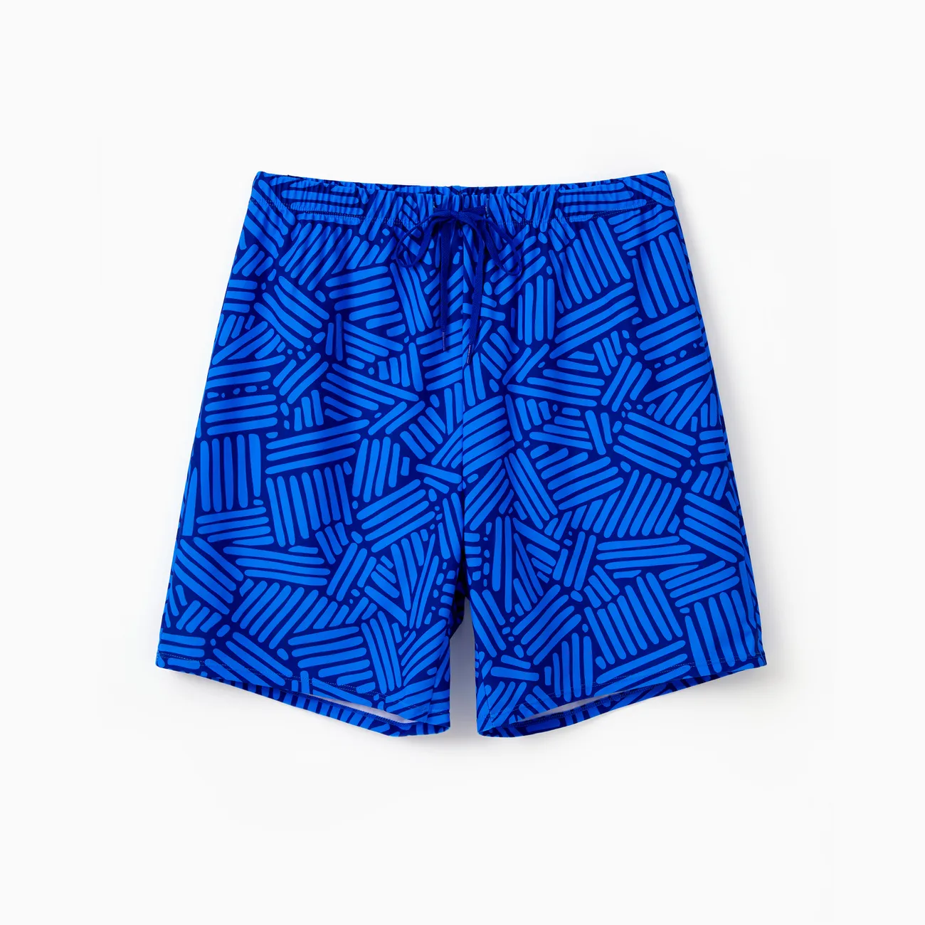 Family Matching Blue Ruffle One-piece Swimsuit or Swim Trunks