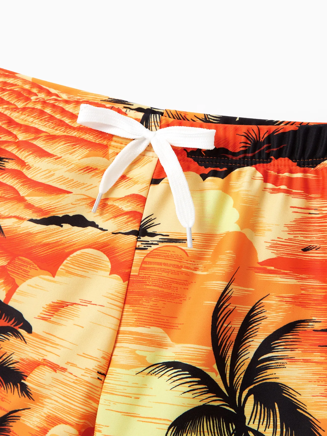 Boy - Tropical Hawaiian Swimsuits for Family Matching Swimwear - Orange - image 14