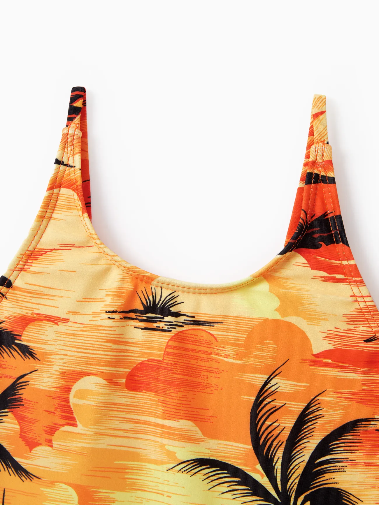 Girl - Tropical Hawaiian Swimsuits for Family Matching Swimwear - Orange - image 9