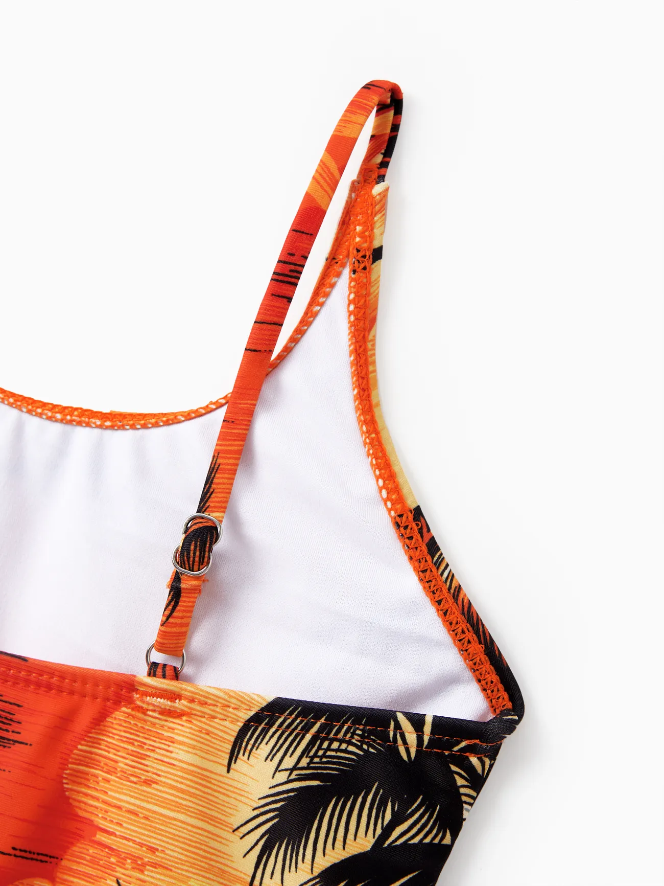 Girl - Tropical Hawaiian Swimsuits for Family Matching Swimwear - Orange - image 10
