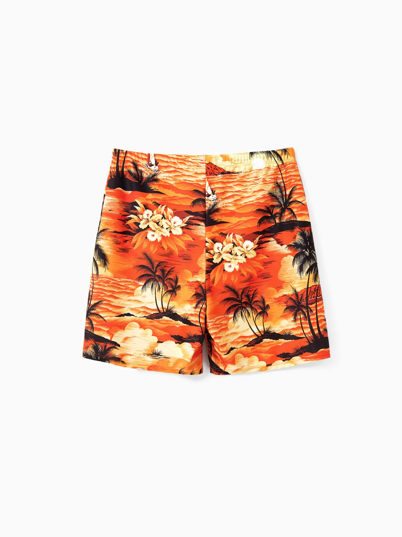 Men - Tropical Hawaiian Swimsuits for Family Matching Swimwear - Orange - image 18