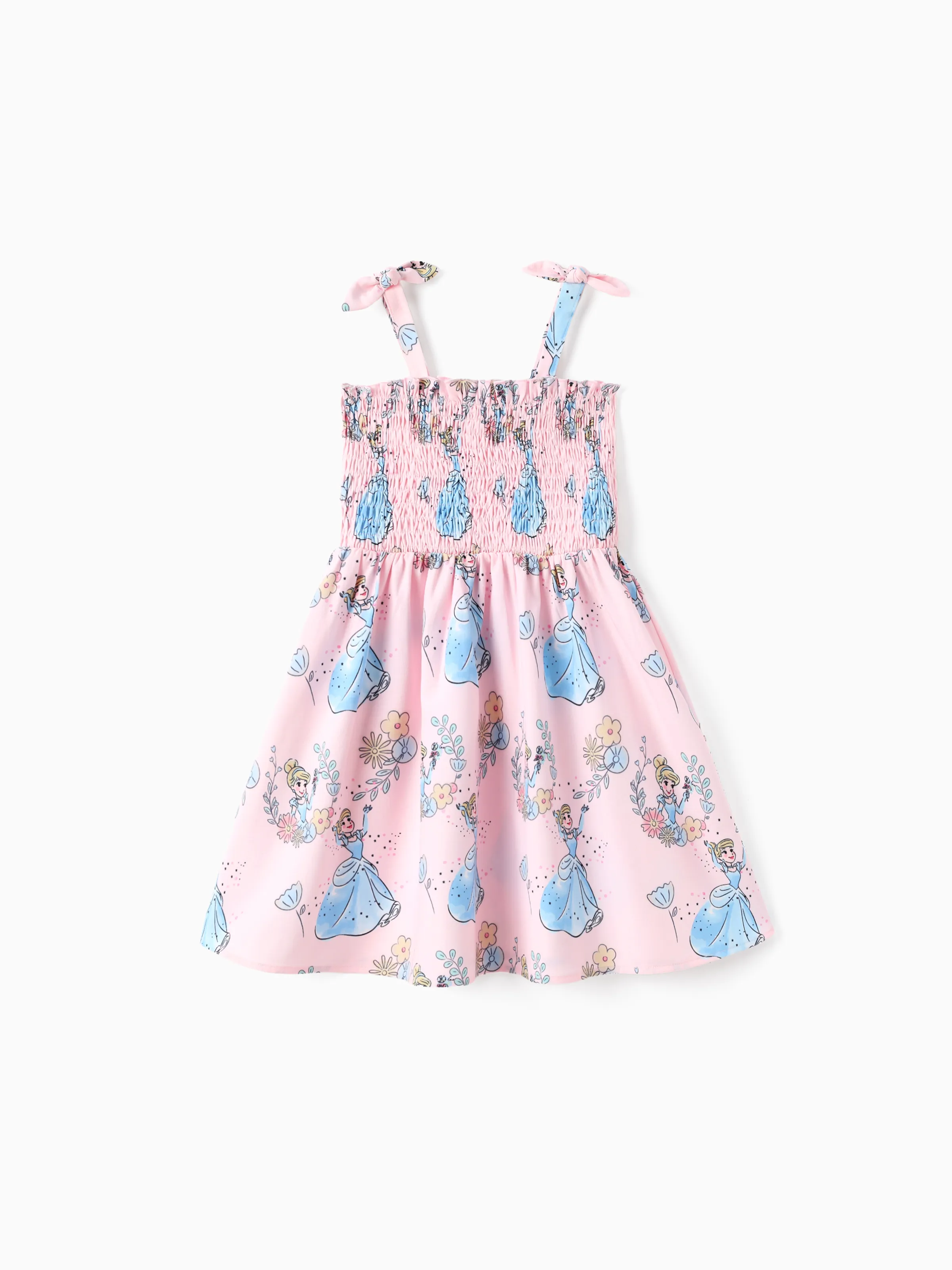 

Disney Princess Ariel/Belle/Snow White1pc Toddler Girls Character Print Floral Dress