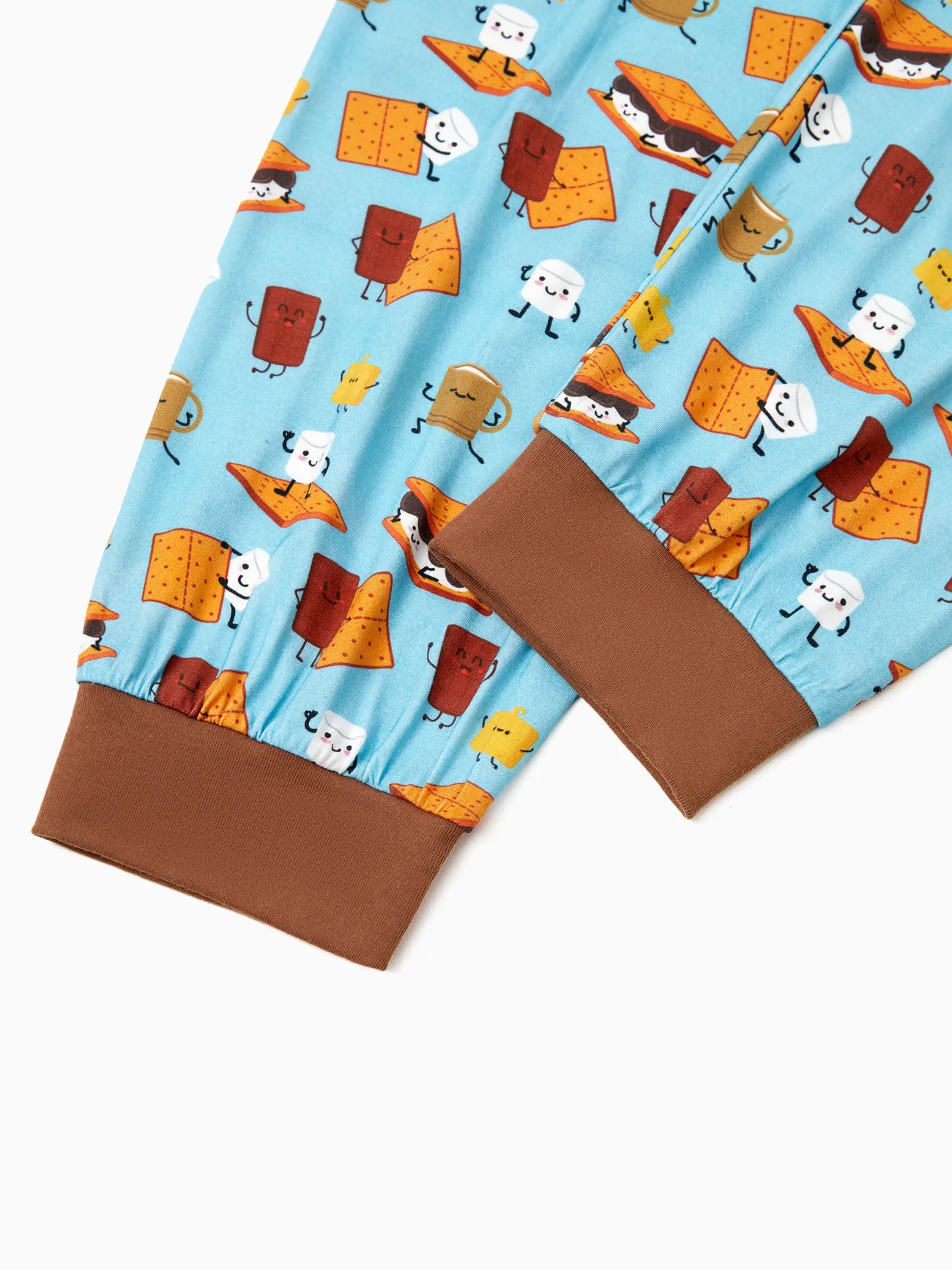 Men - Bamboo Family PJs Cute Print Short Sleeve & Long Pants Sleepwear Matching Pajama set (Snug-Fitting for Children) - Green - image 21