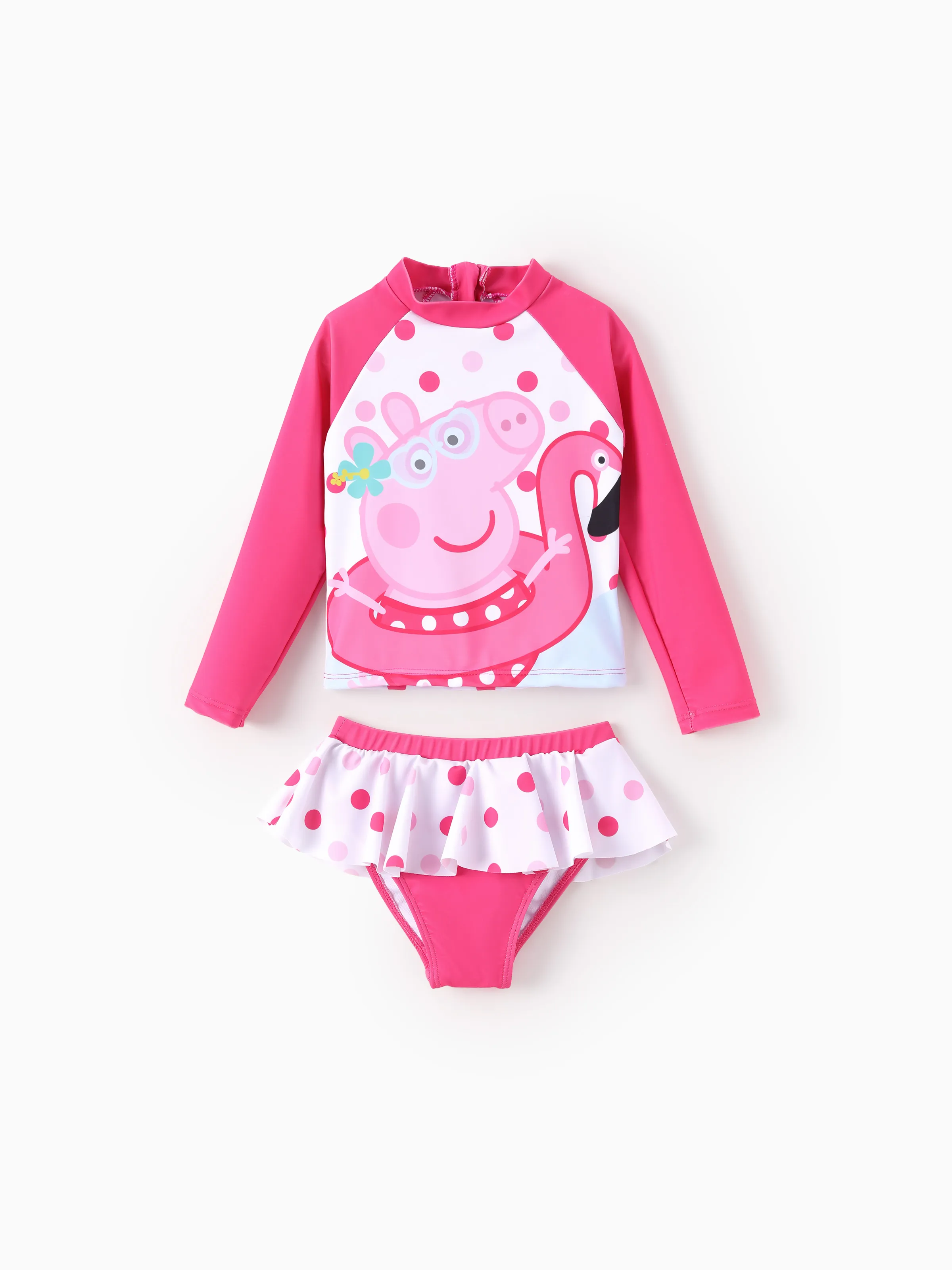 

Peppa Pig 2-Piece Toddler Girls Fish Scale Ombre Pattern Swimsuit Set