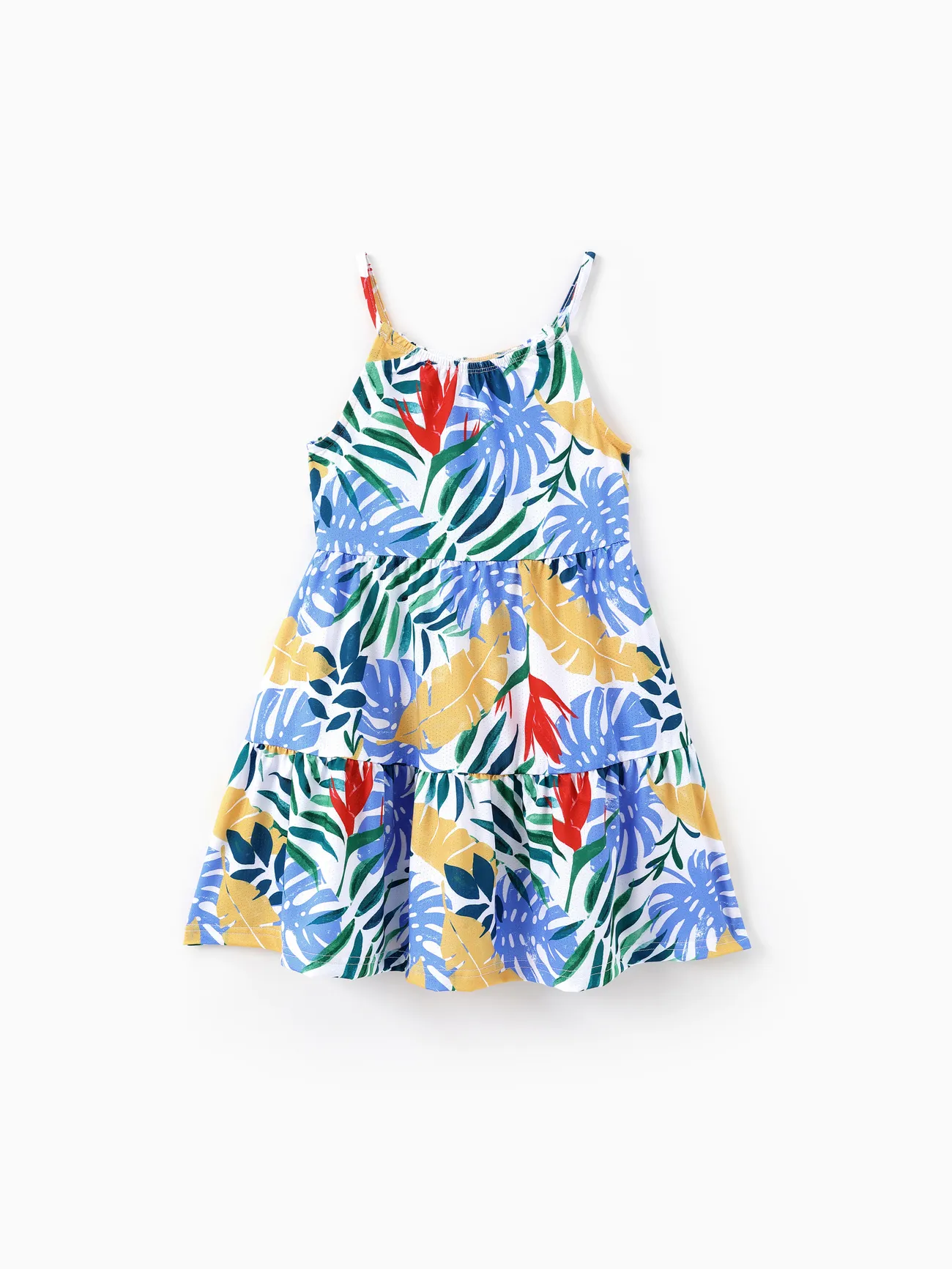 Pale Green - 2-Pack Toddler Girl Printed & Solid Causal Sleeveless Dress - image 3