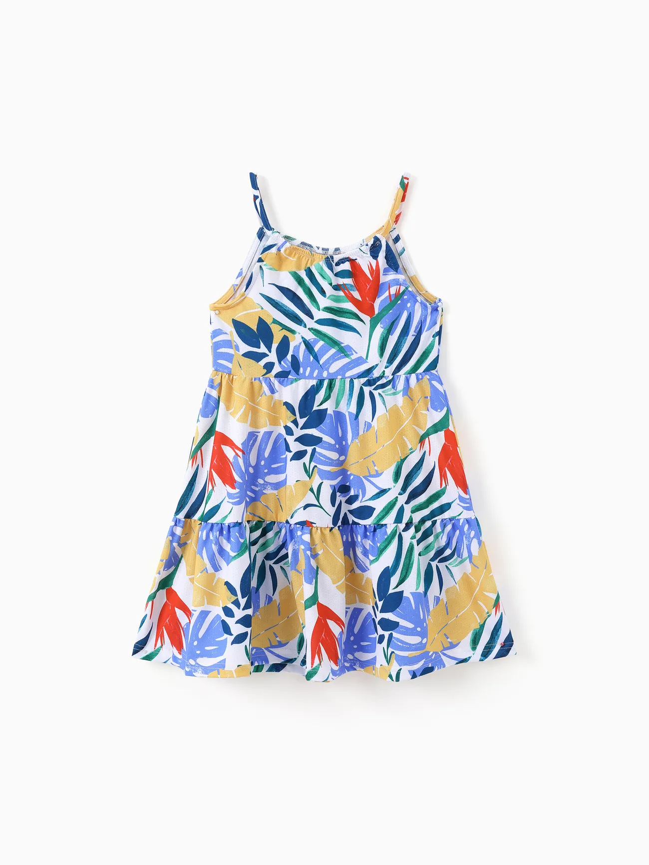 Pale Green - 2-Pack Toddler Girl Printed & Solid Causal Sleeveless Dress - image 4