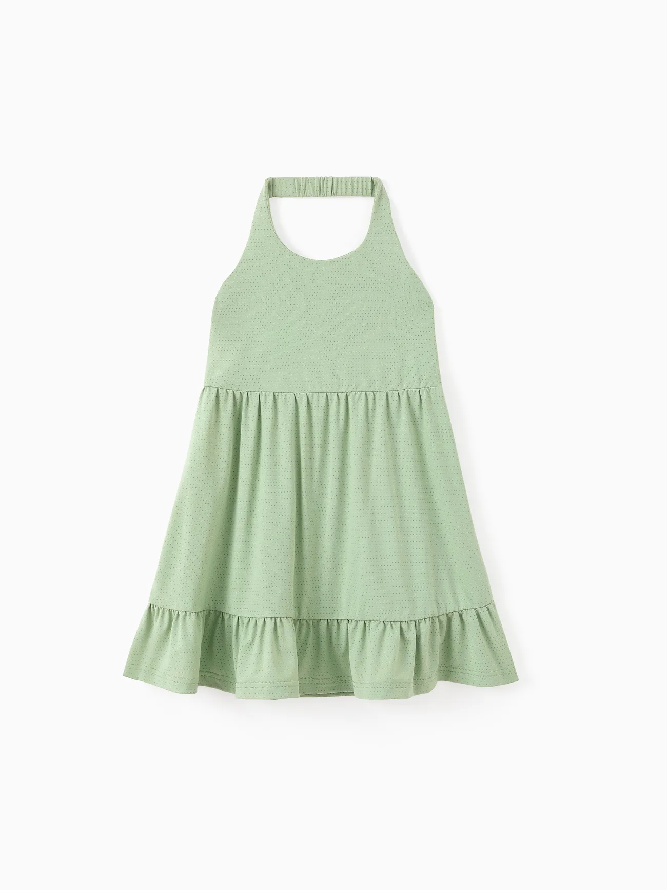 Pale Green - 2-Pack Toddler Girl Printed & Solid Causal Sleeveless Dress - image 5