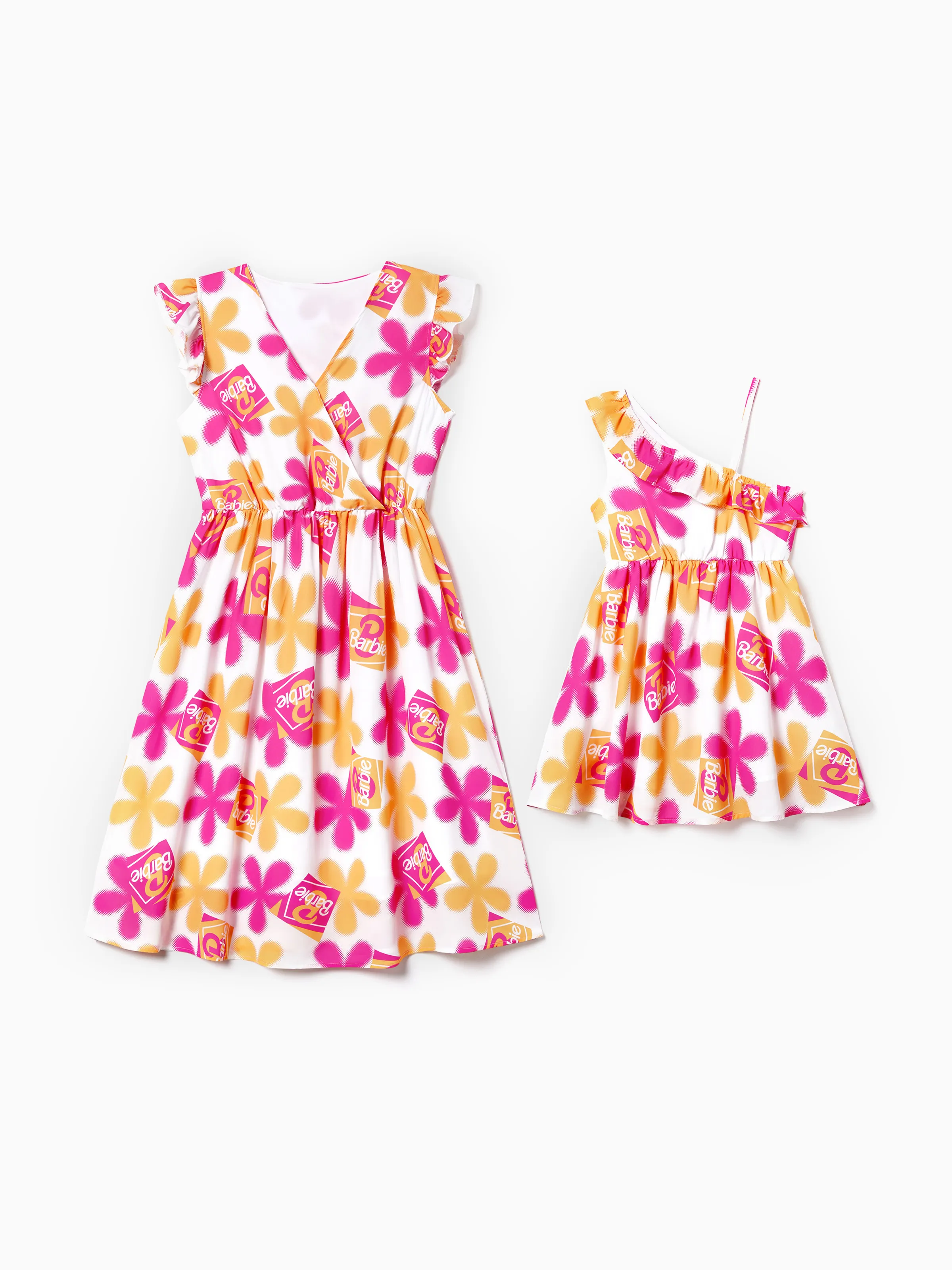 Barbie Mommy and Me Allover Print Floral Dress