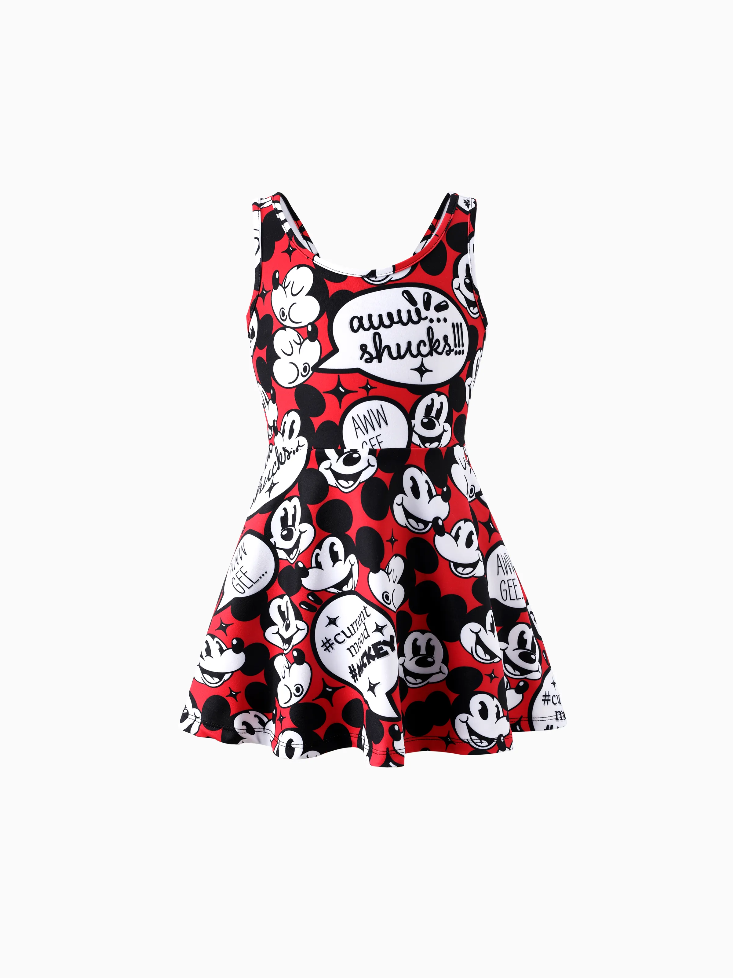 

Disney Mickey and Friends Family matching 1pc Mickey Mouse Graffiti Cotton T-shirt or Colorblock Dress or Naia™ Allover Romper