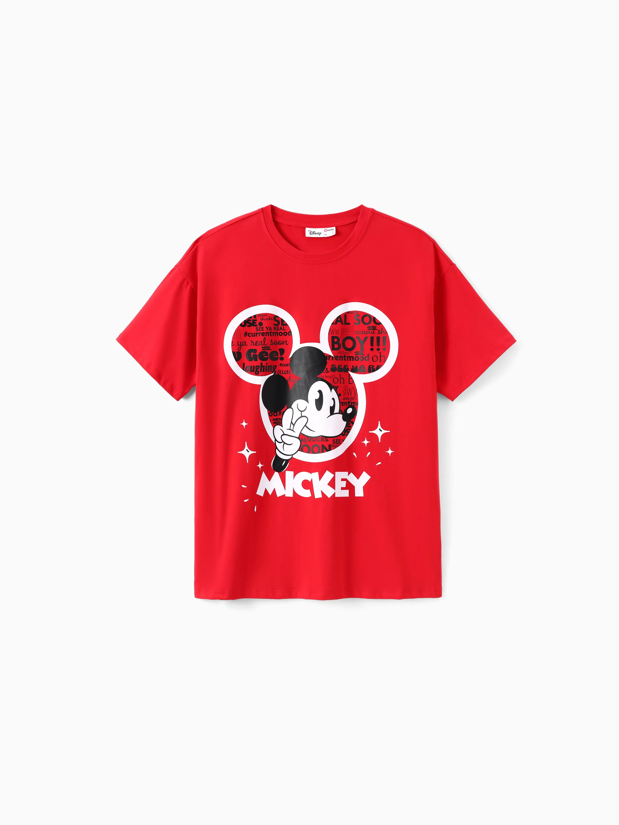 

Disney Mickey and Friends Family matching 1pc Mickey Mouse Graffiti Cotton T-shirt or Colorblock Dress or Naia™ Allover Romper