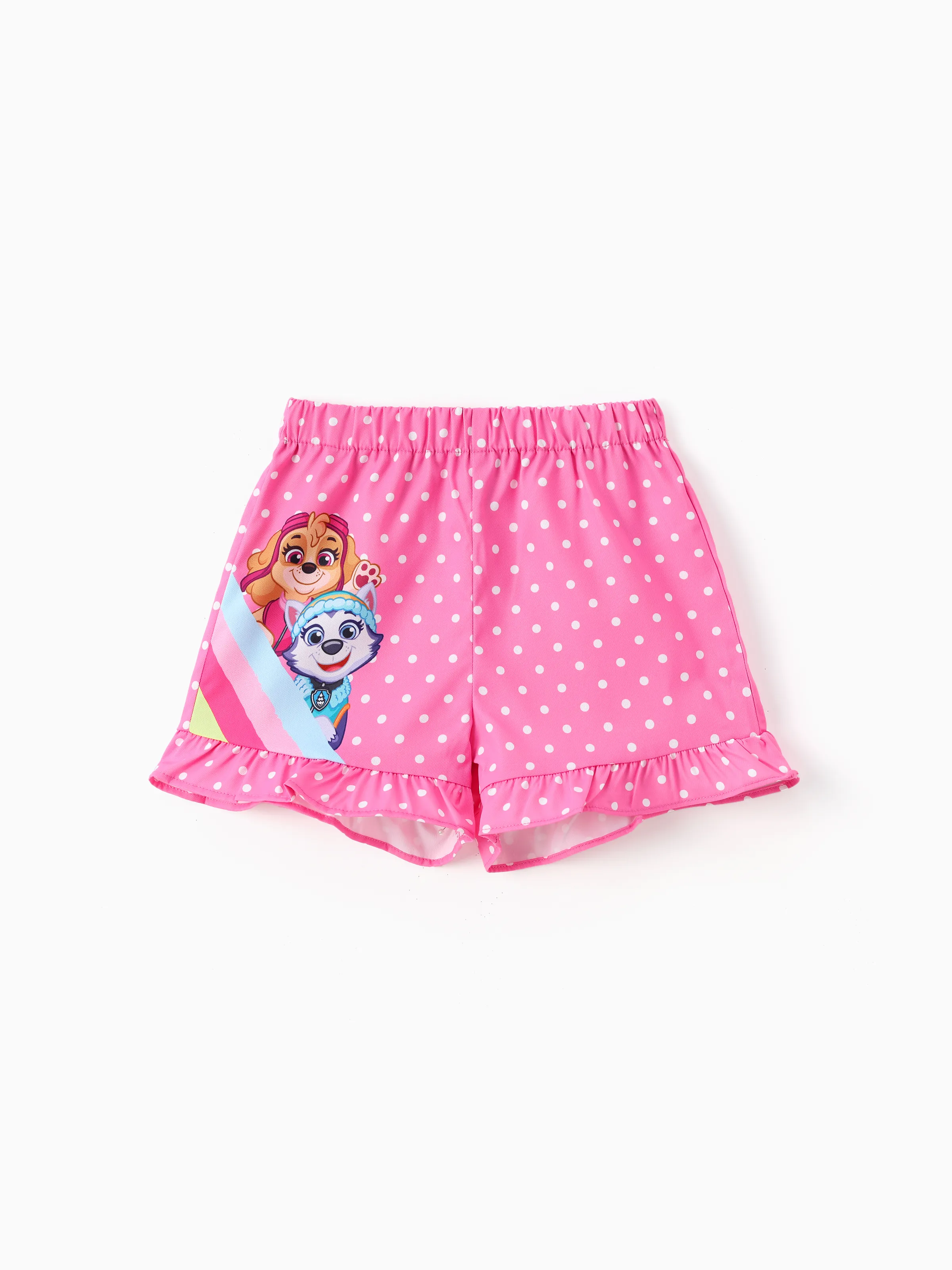 

PAW Patrol Toddler Girl 1pc Skye And Everest Polka dots Ruffled Shorts