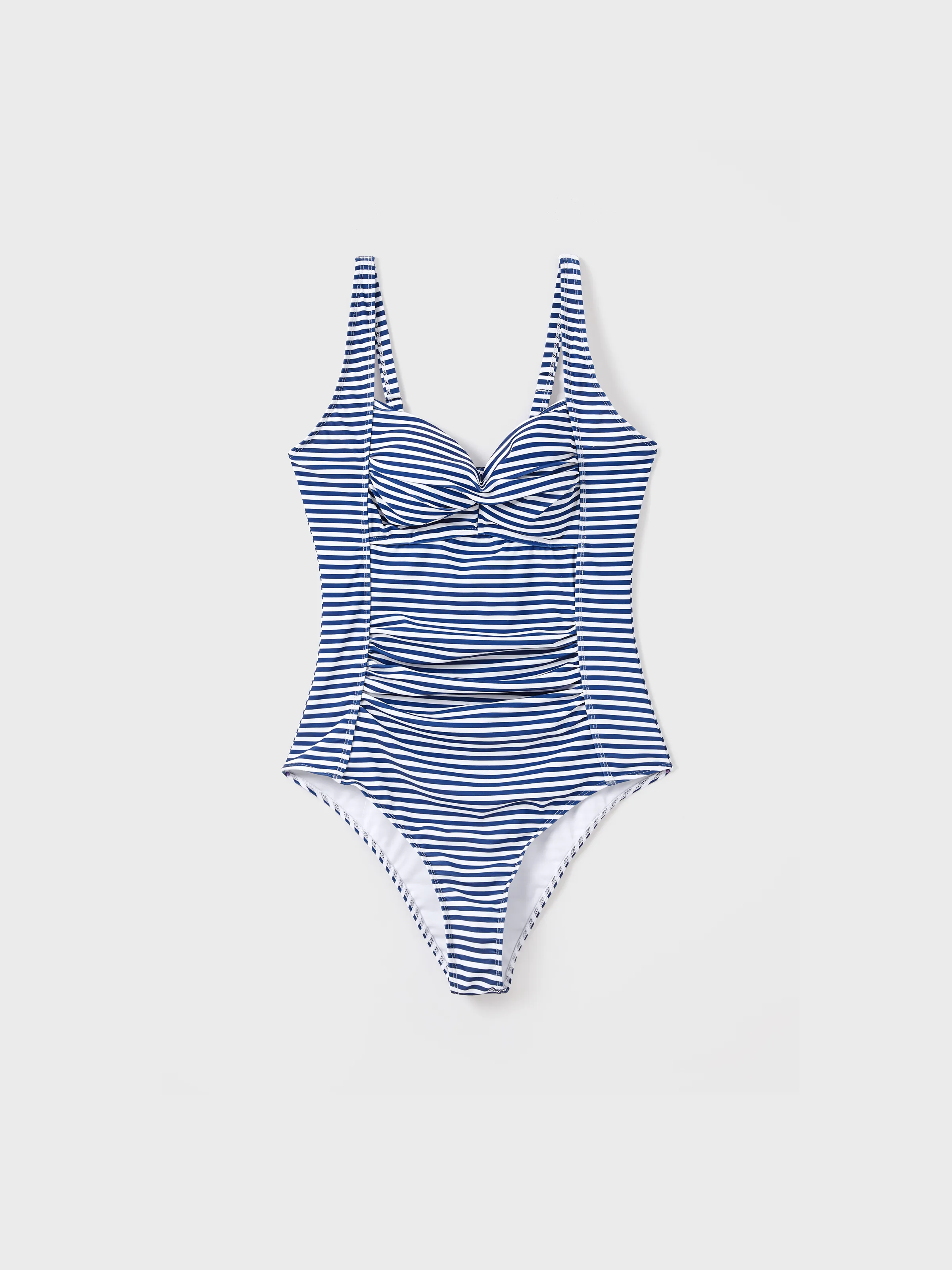 

Sexy Stripe Family Swimwear for Unisex - Tight Fit Polyester Spandex Matching Outfits