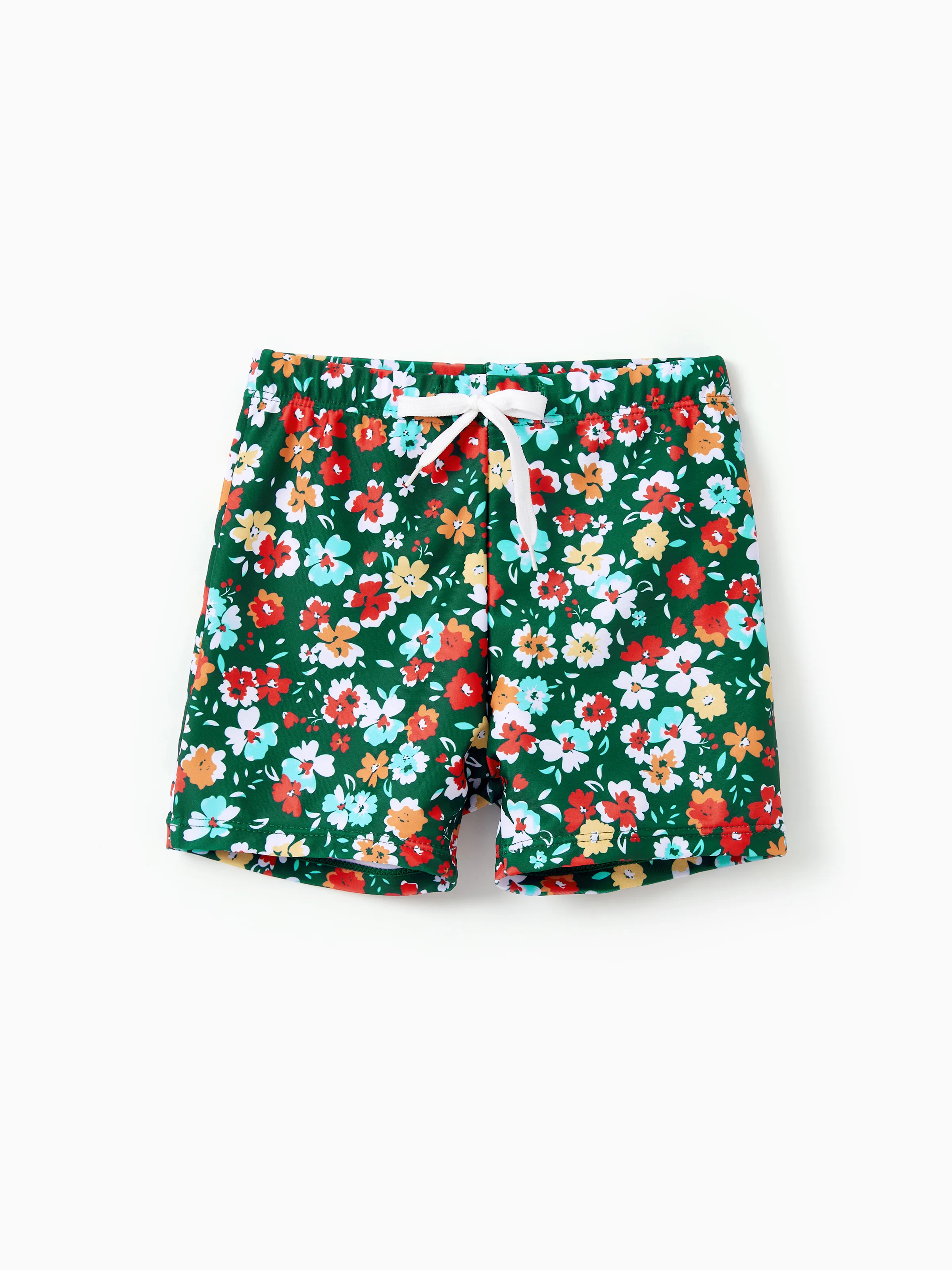 

Family Matching Flora Swim Trunks or Strap two-piece Swimsuit