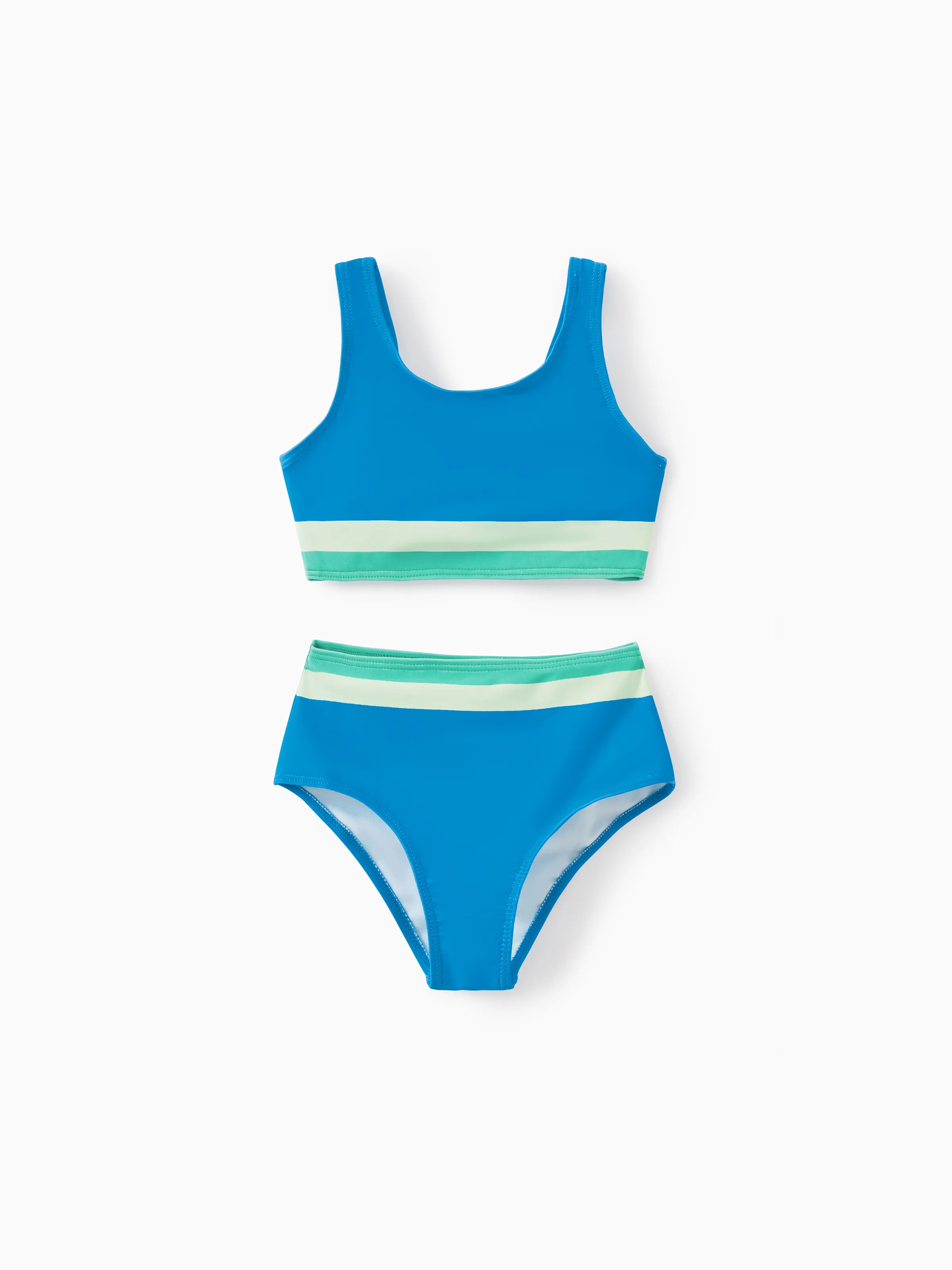 

Family Matching Colorblock Swim Trunks or Two-Piece Swimsuit