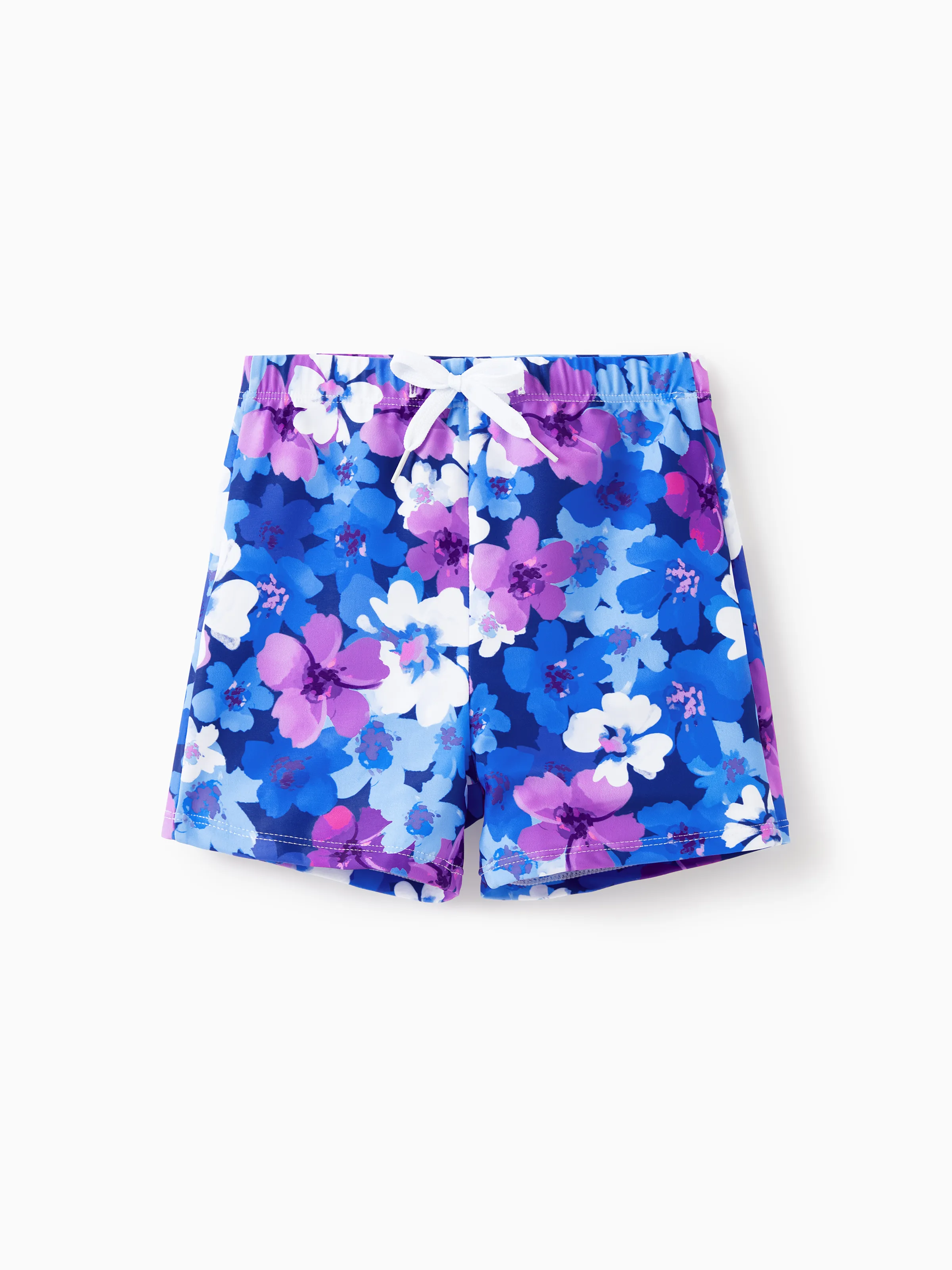 

Family Matching Flora Swim Trunks or Smocking Strap two-piece Swimsuit