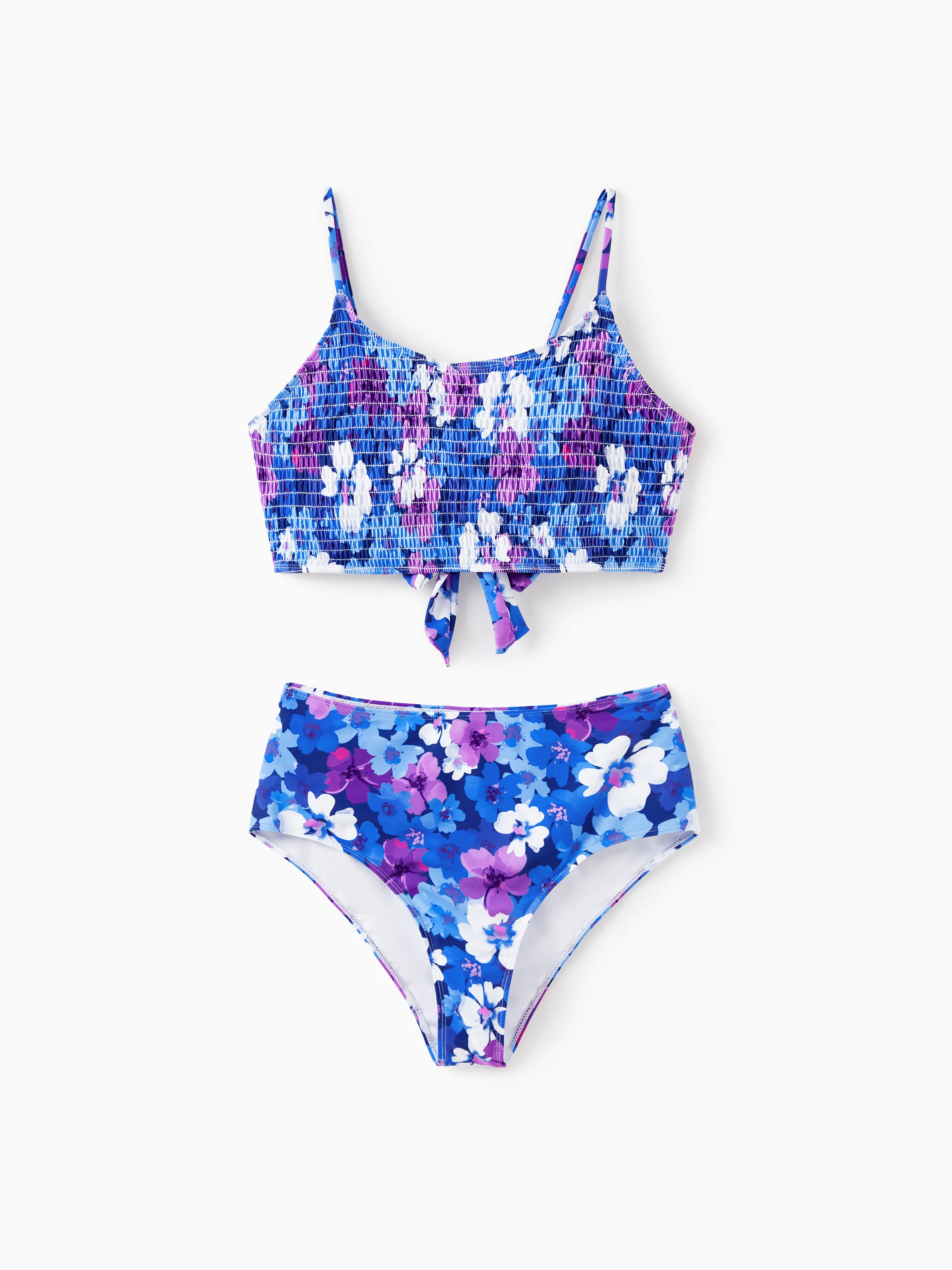 

Family Matching Flora Swim Trunks or Smocking Strap two-piece Swimsuit