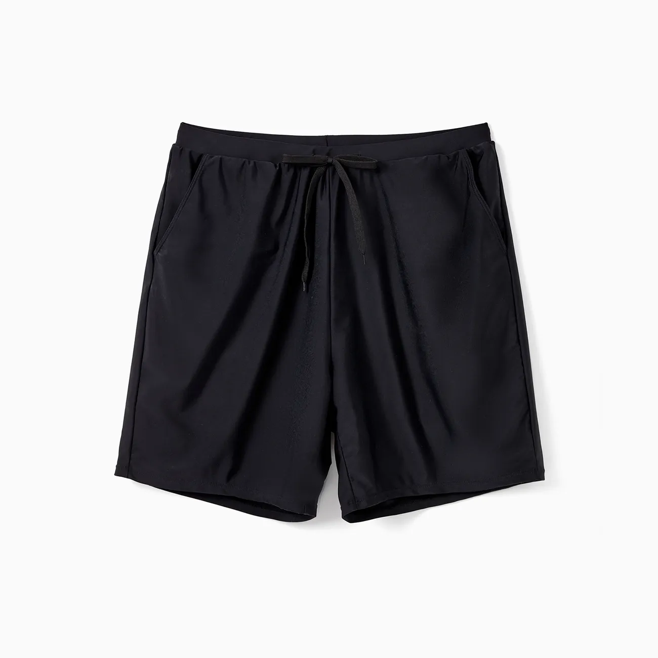 Family Matching Black Swim Trunks or Striped Halter two-piece Swimsuit