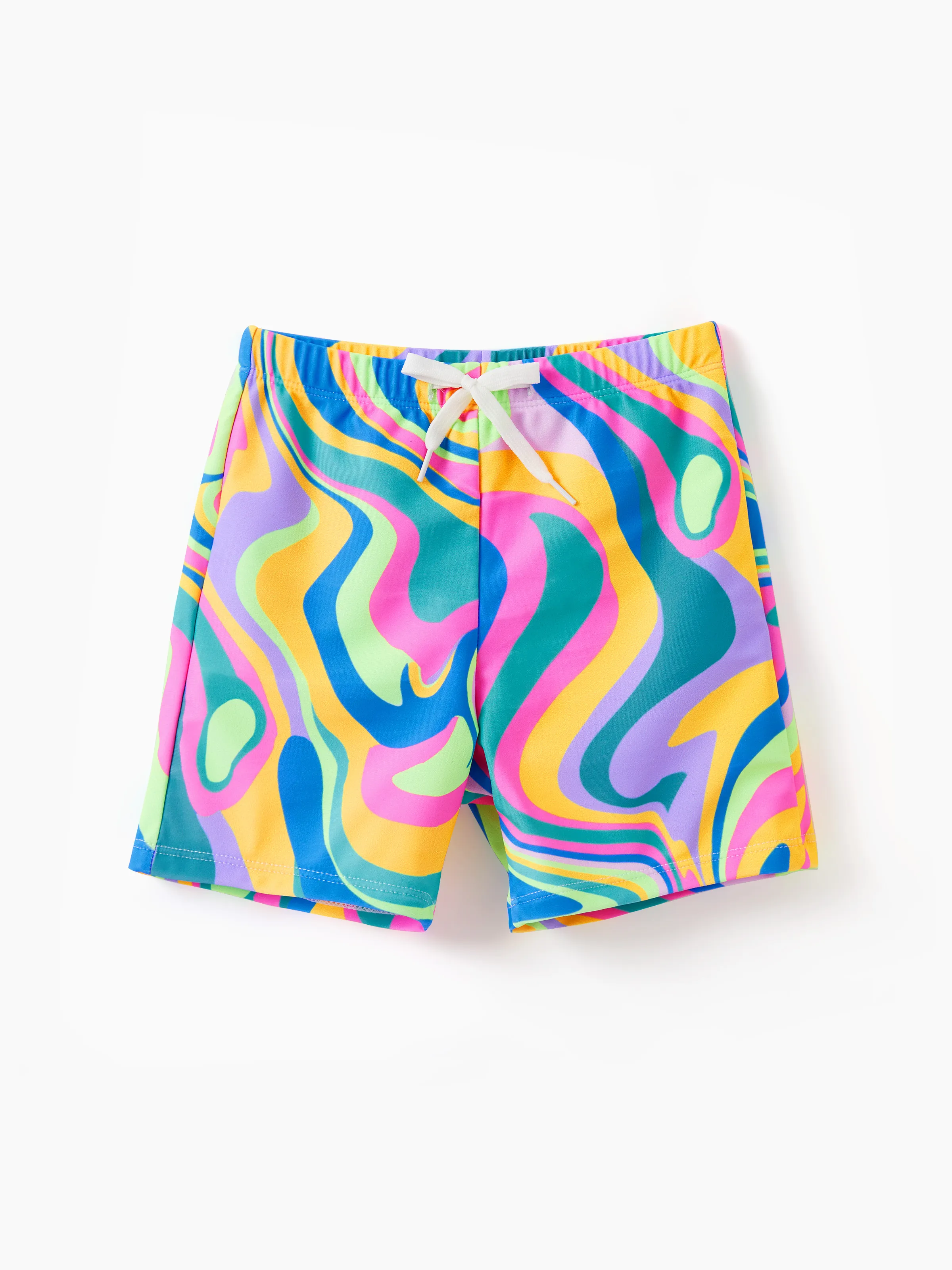 

Family Matching Colorful Tie-Dye Print Swim Trunks or Halter two-Piece Bikini