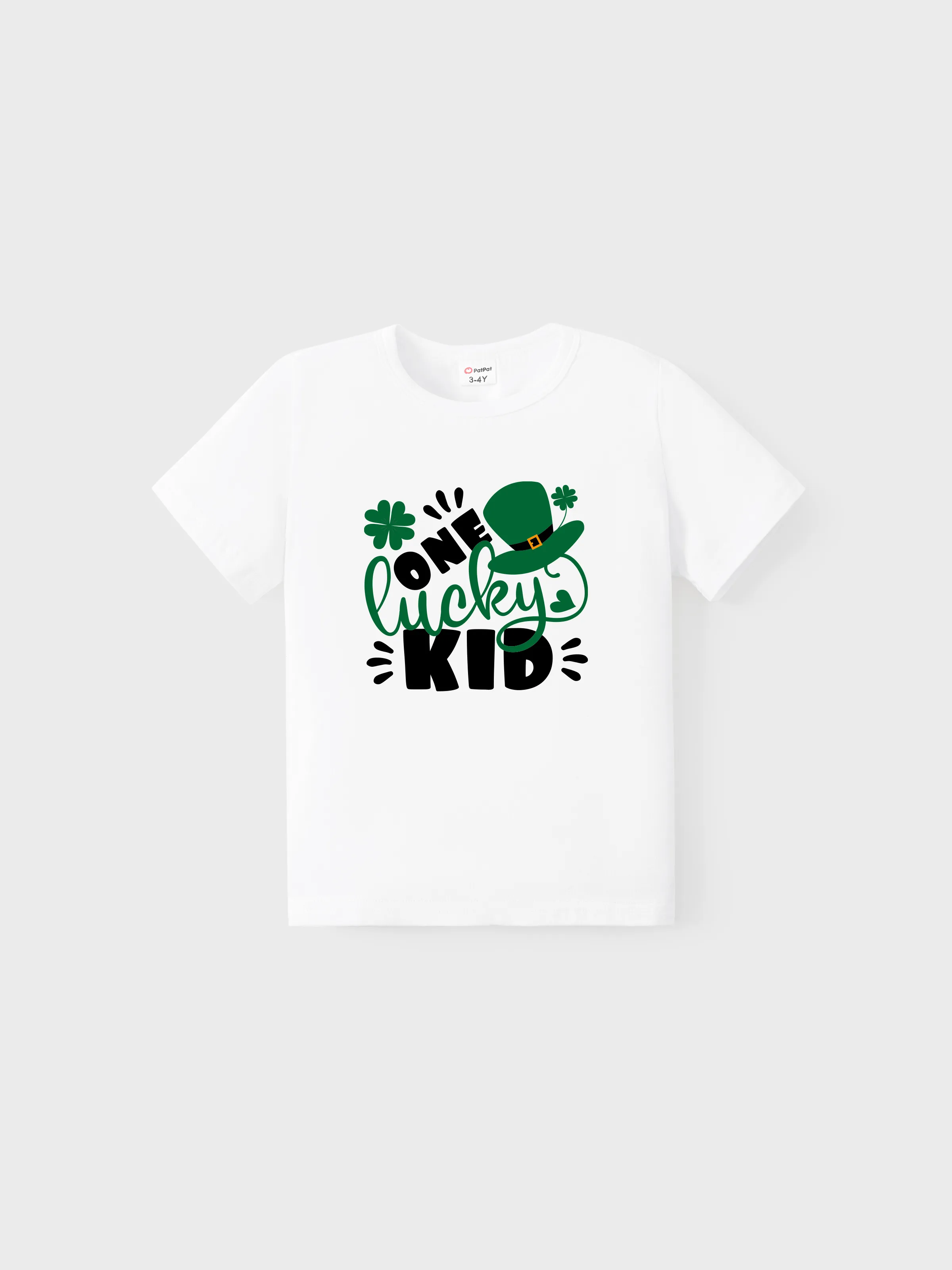 

St. Patrick's Day Family Matching Cotton Letter Print Tee