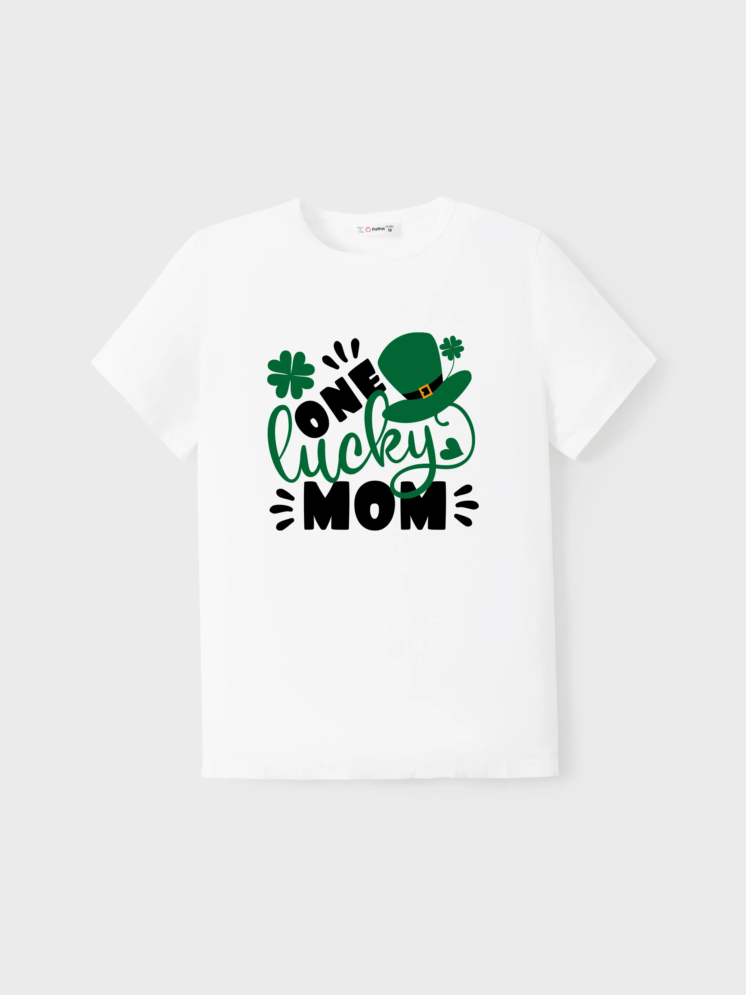 

St. Patrick's Day Family Matching Cotton Letter Print Tee