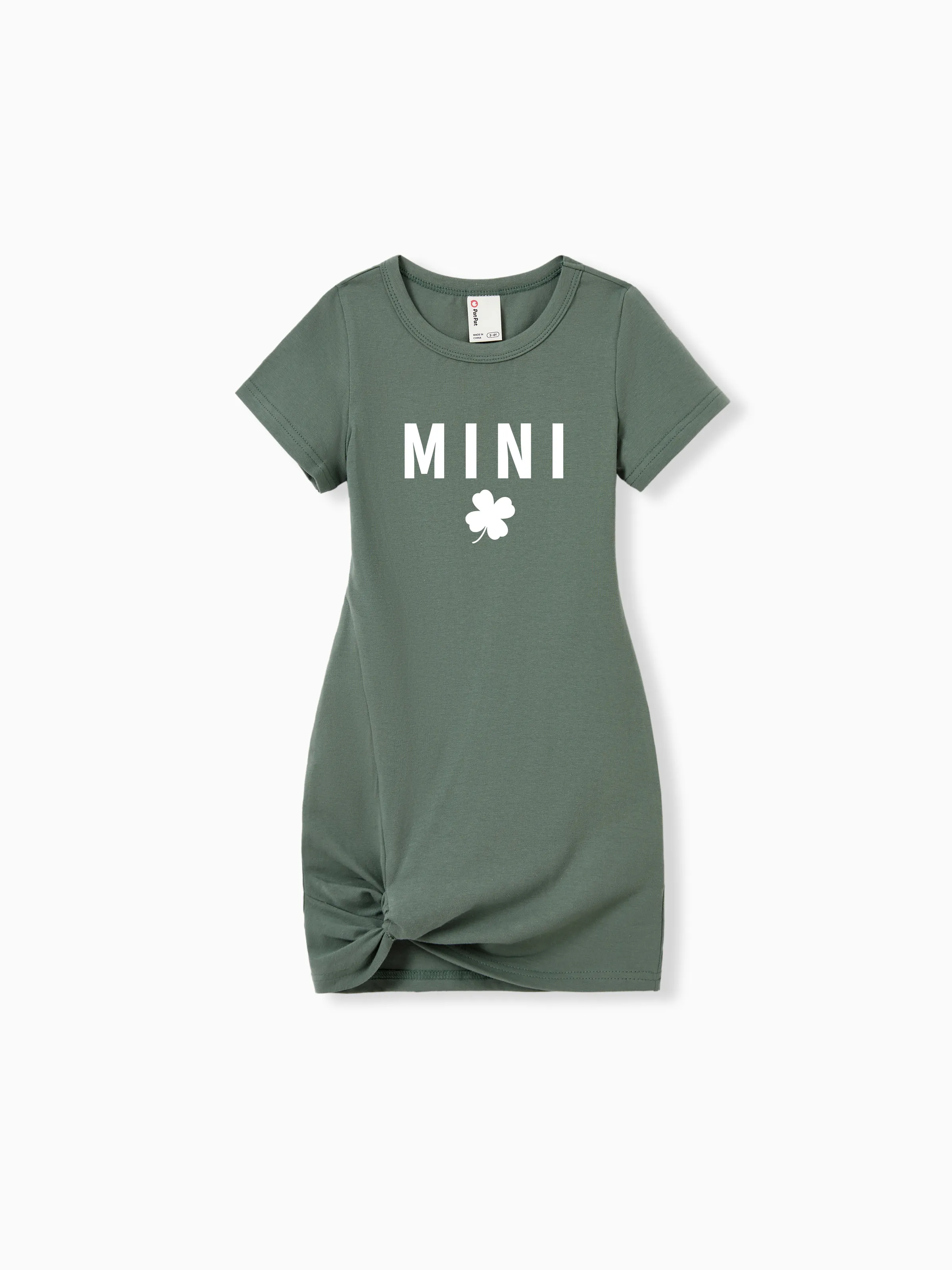 

St. Patrick's Matching Cotton Mommy and Me Green Body-con Dresses