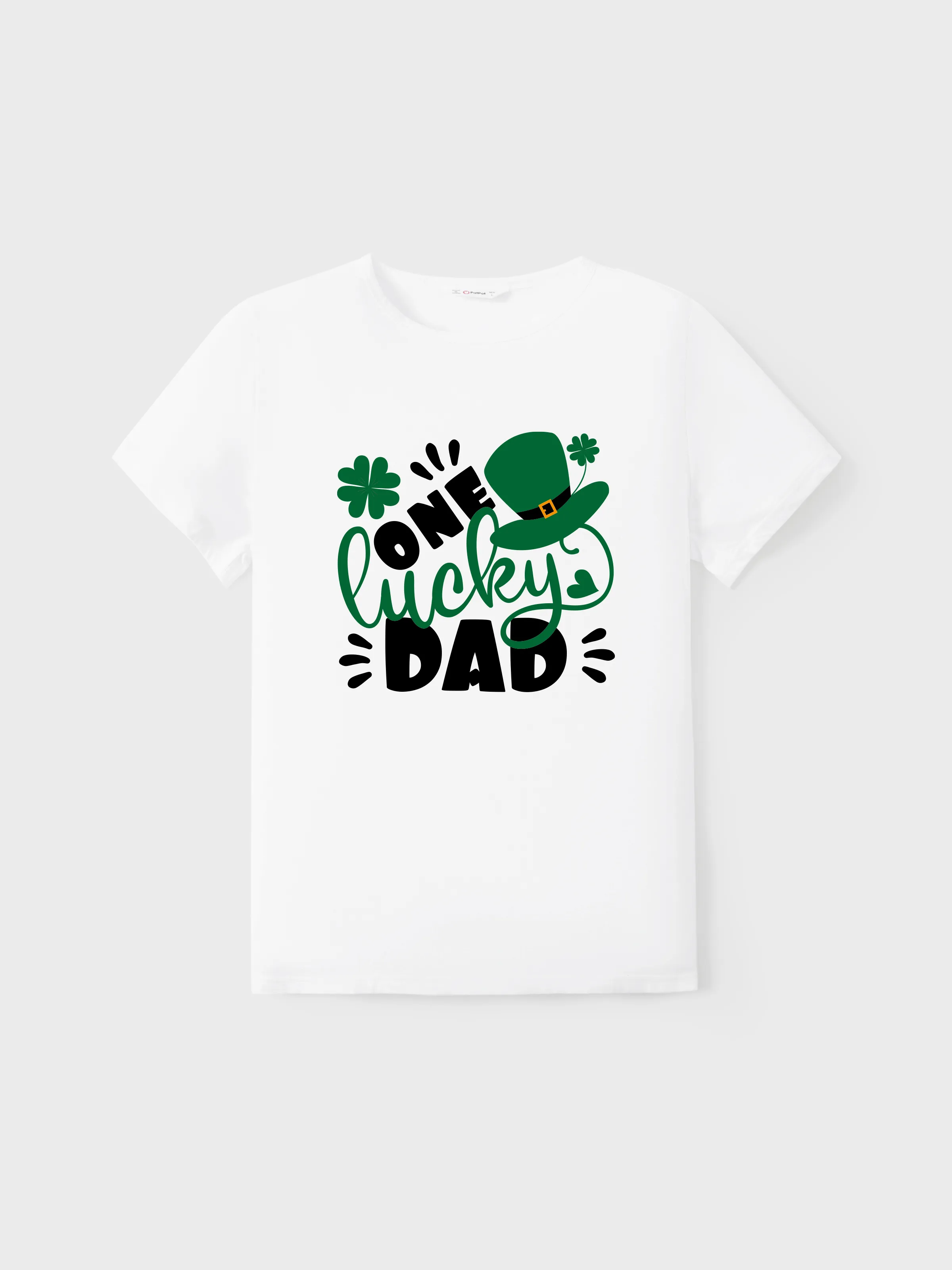 

St. Patrick's Day Family Matching Cotton Letter Print Tee