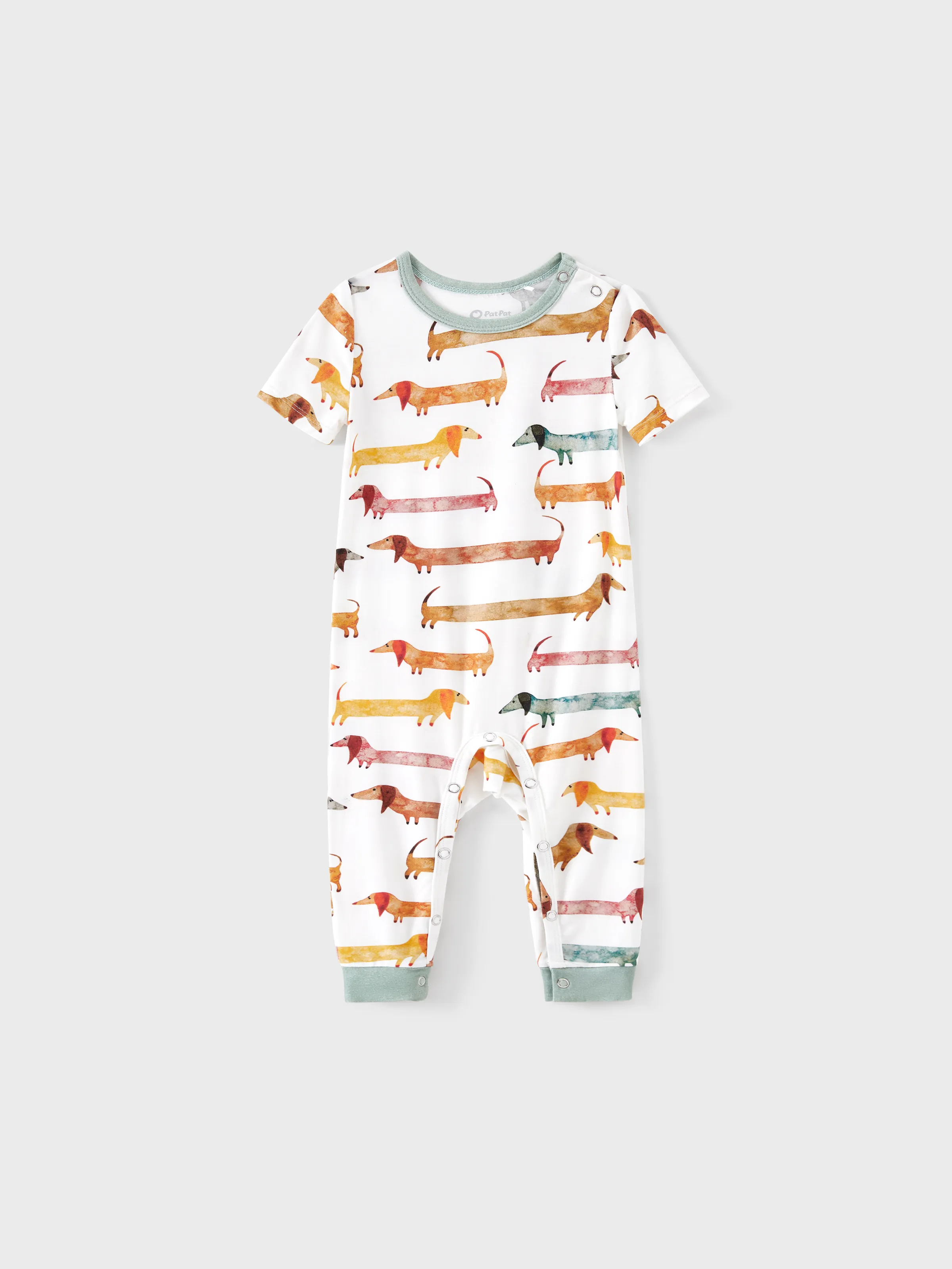 

Family Matching Animal-patterned Short-sleeve Pajamas Set