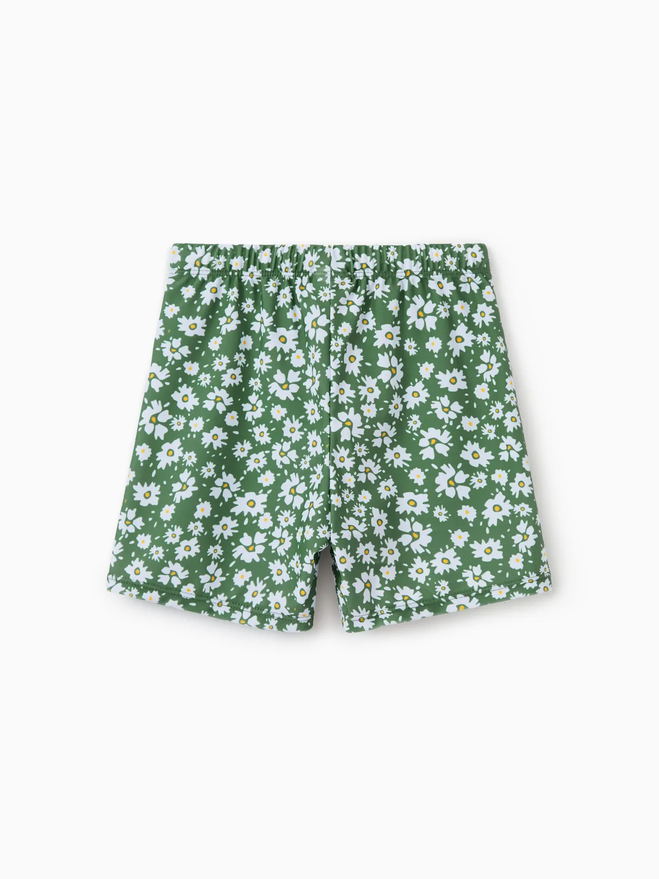Boy - Green Matching Family Swimsuits Two-piece or 3-piece Ruffle Swimsuit with Coverup Skirt - Green - image 16