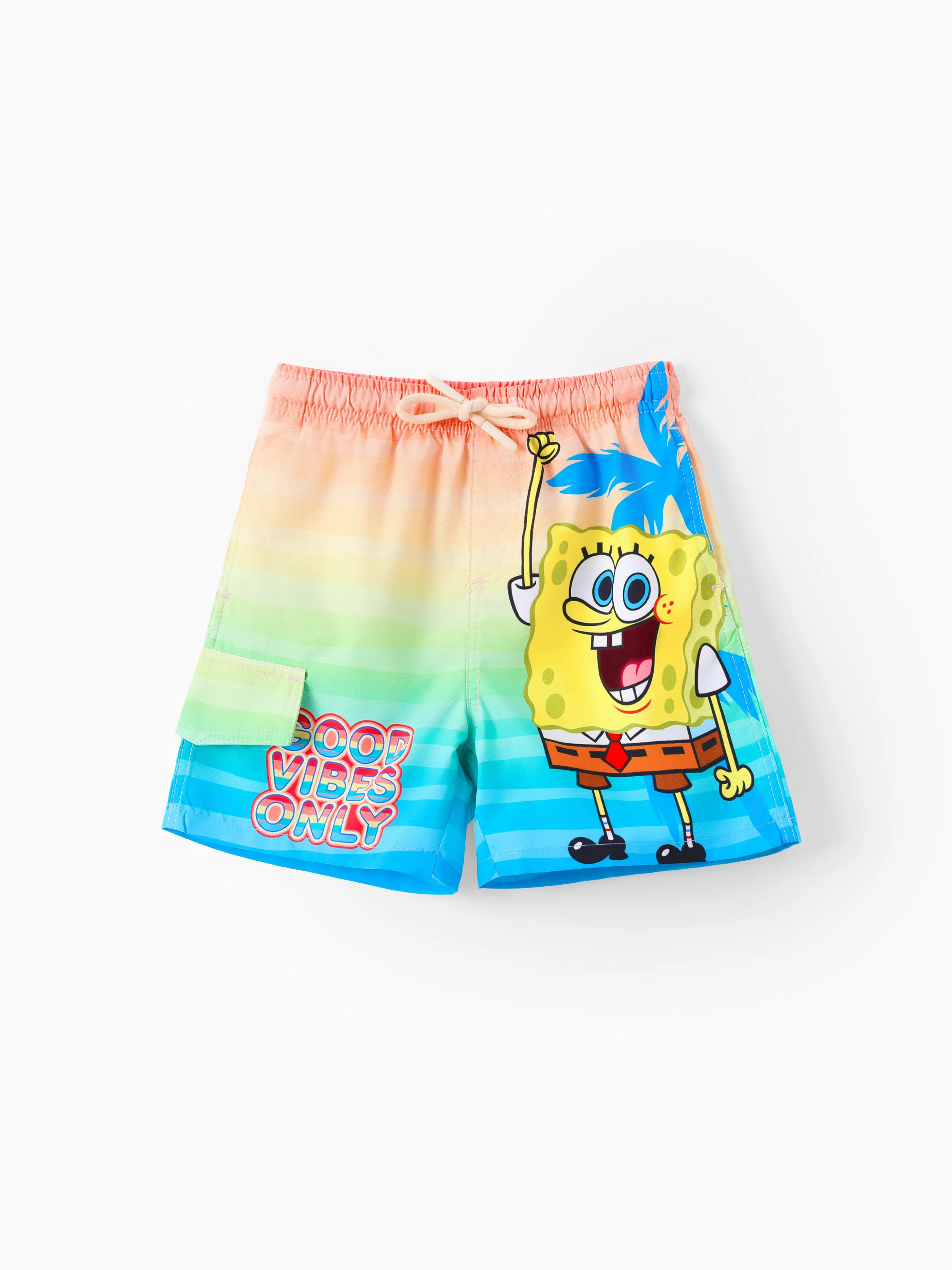 

SpongeBob SquarePants Toddler/Kid Boy 1pc Character Pattern Sunproof Swimming Trunks