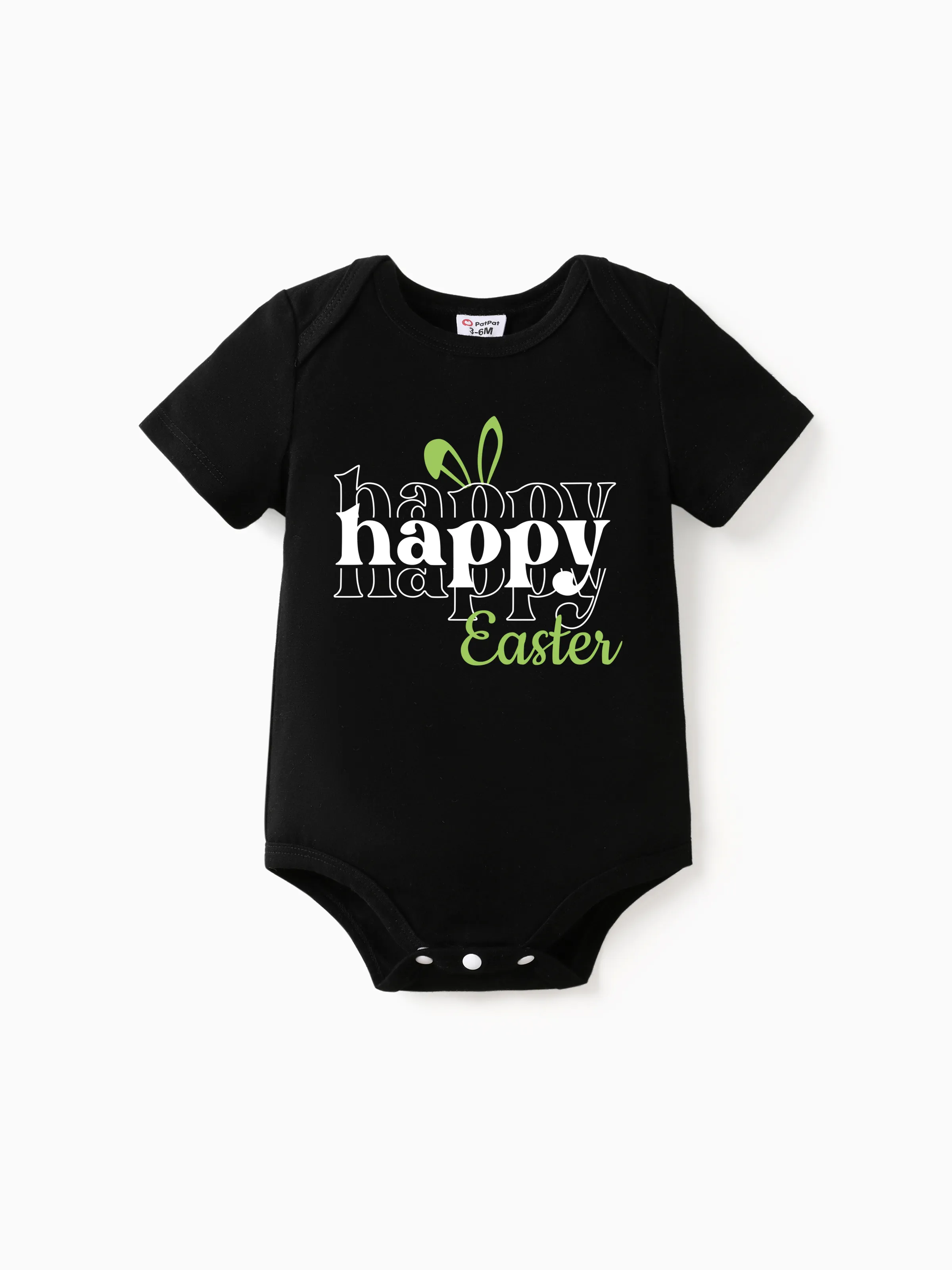 

Easter Family Matching Cotton Tee Letter Print Short-sleeve Tops