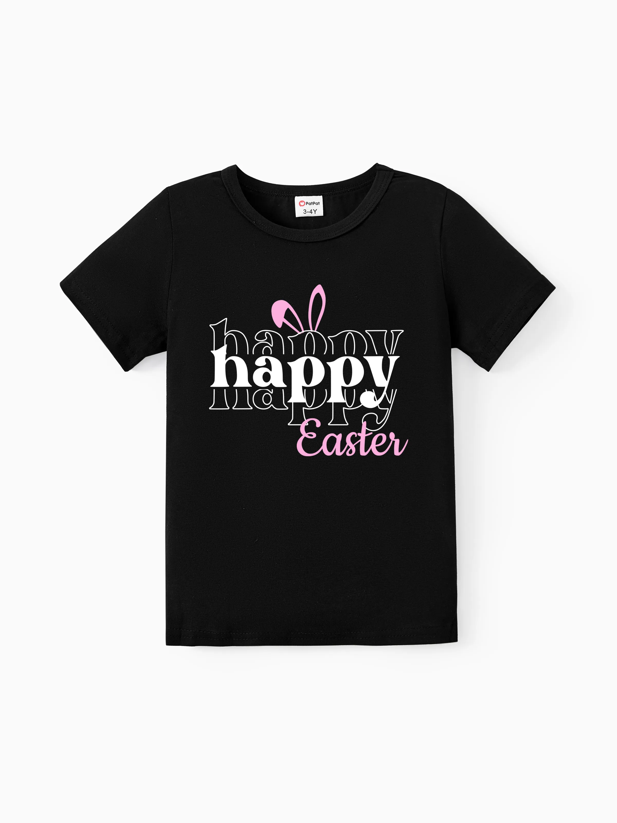 

Easter Family Matching Cotton Tee Letter Print Short-sleeve Tops