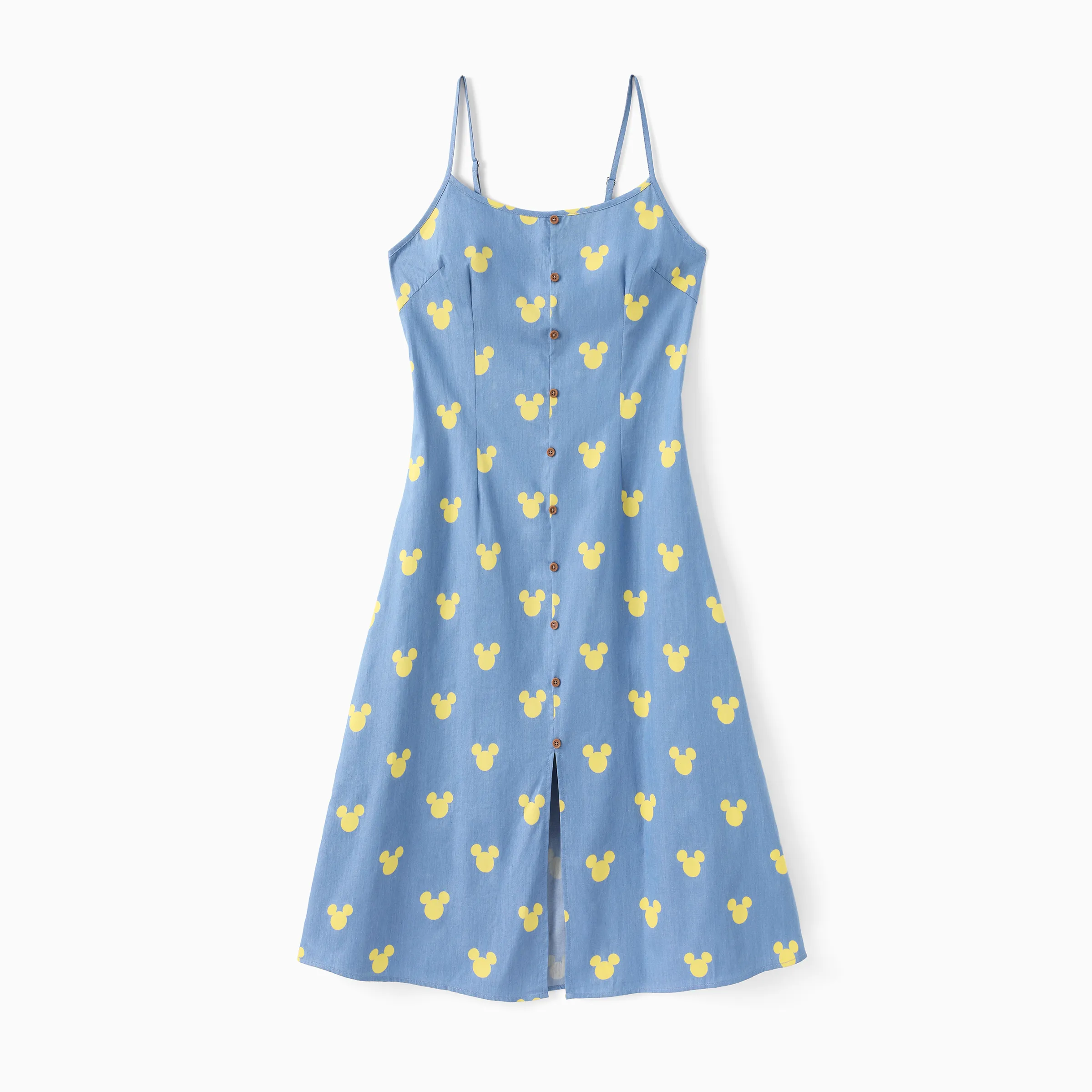 

Disney Mickey and Friends Family matching Mickey Mouse Allover Print Denim Dresse/Jumpsuit/T-shirt