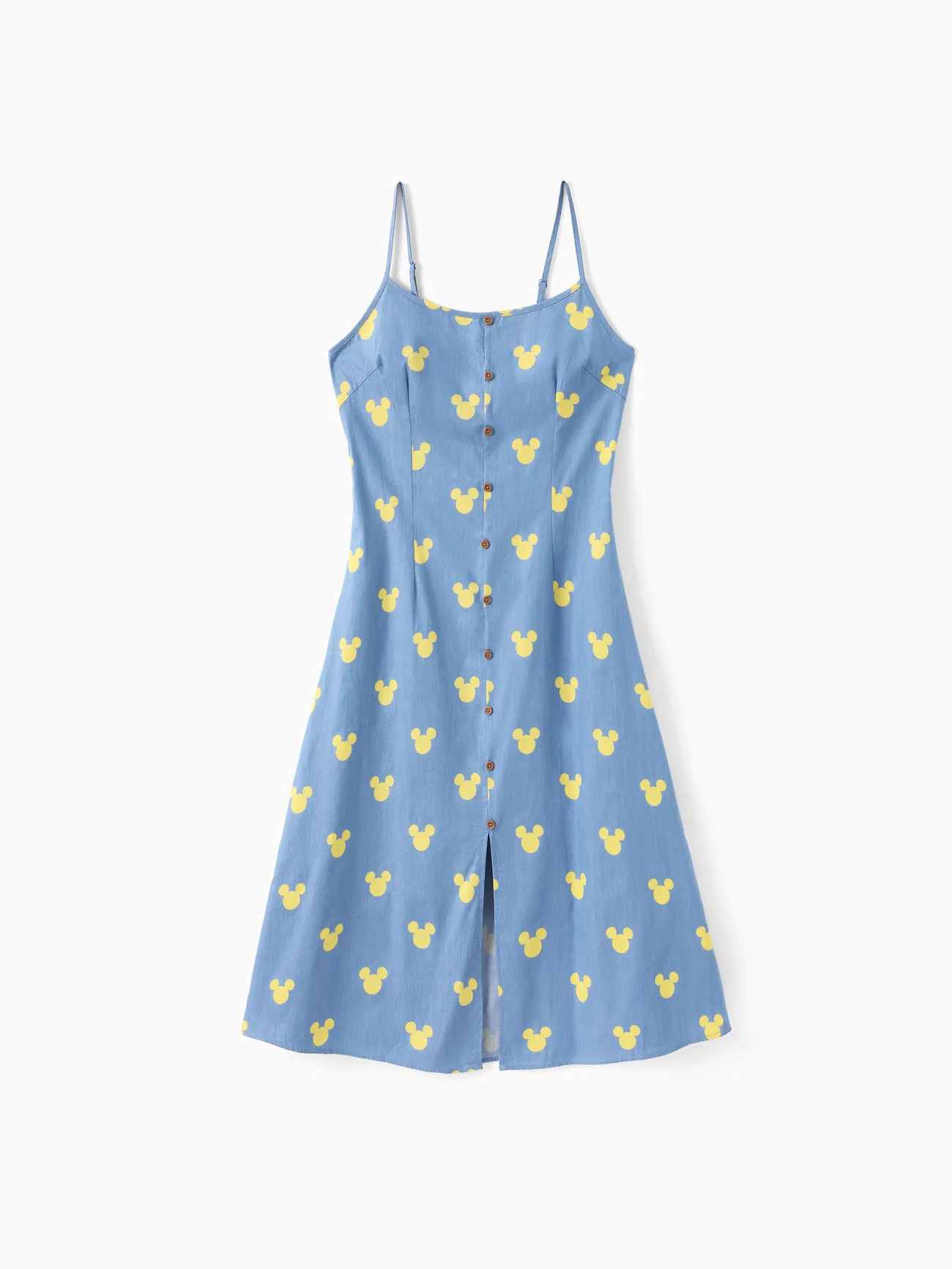 

Disney Mickey and Friends Family matching Mickey Mouse Allover Print Denim Dresse/Jumpsuit/T-shirt