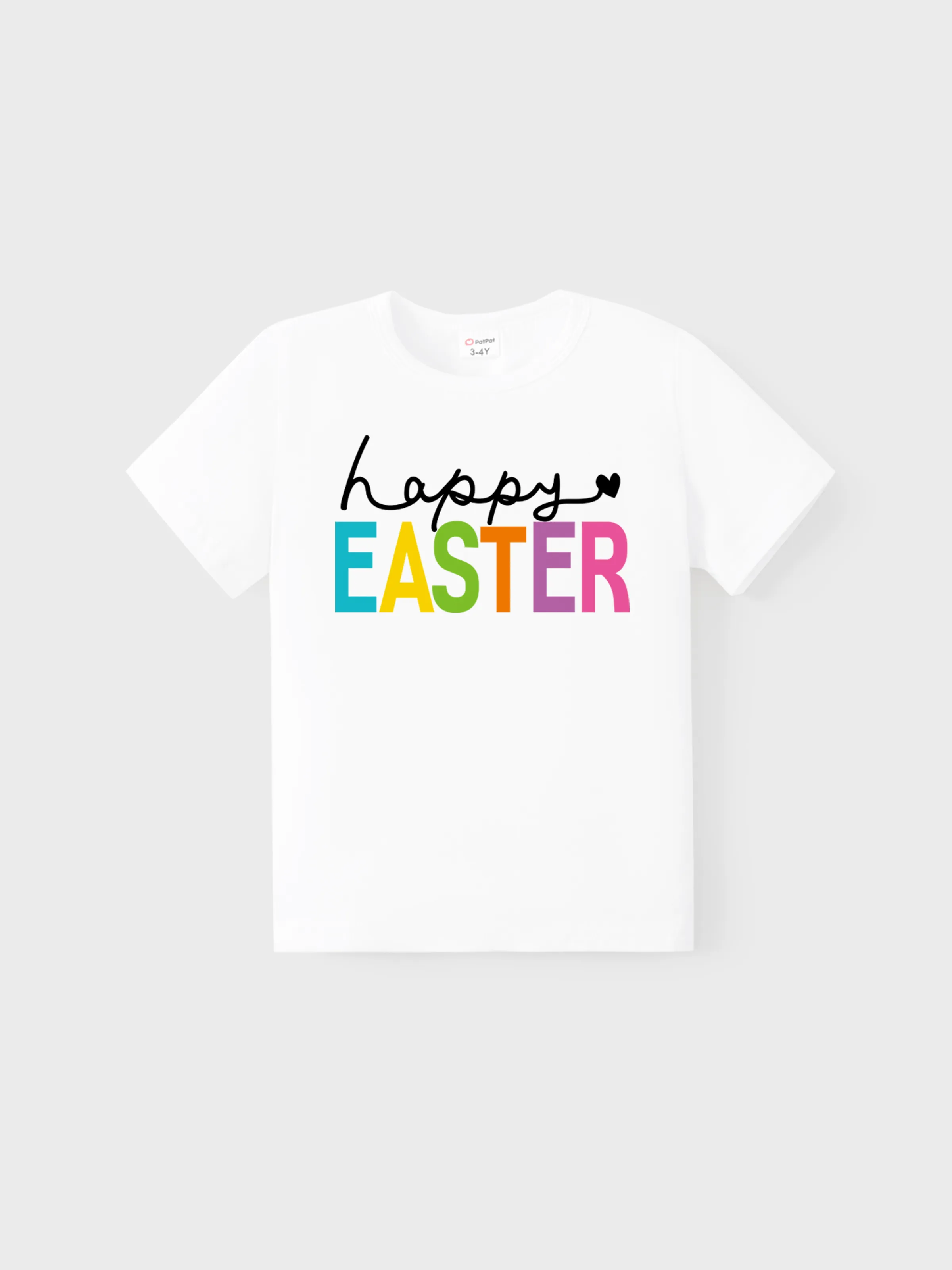 

Easter Mommy and Me Tops Cotton Tee Letter Pattern Short Sleeve Top