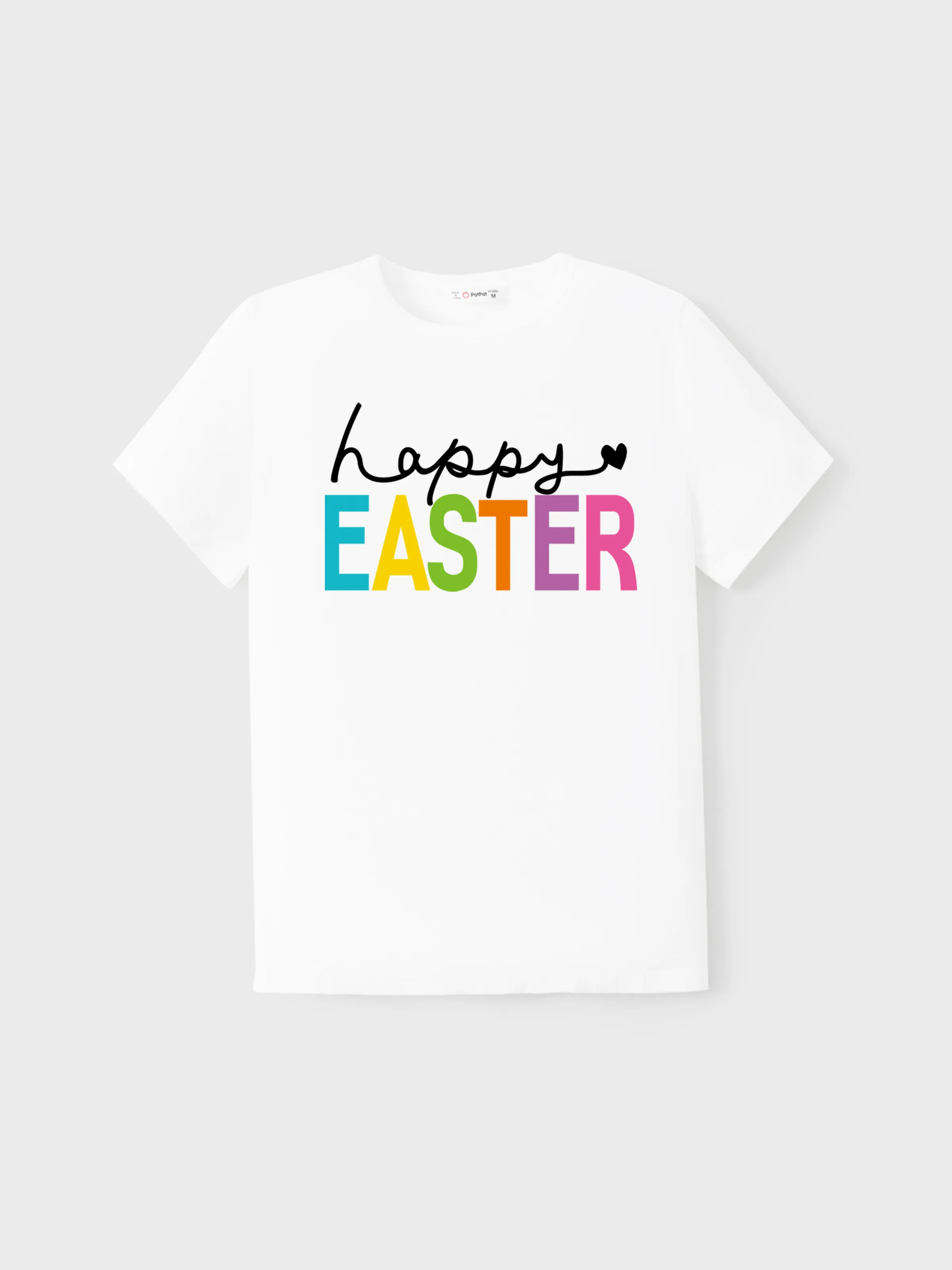 

Easter Mommy and Me Tops Cotton Tee Letter Pattern Short Sleeve Top