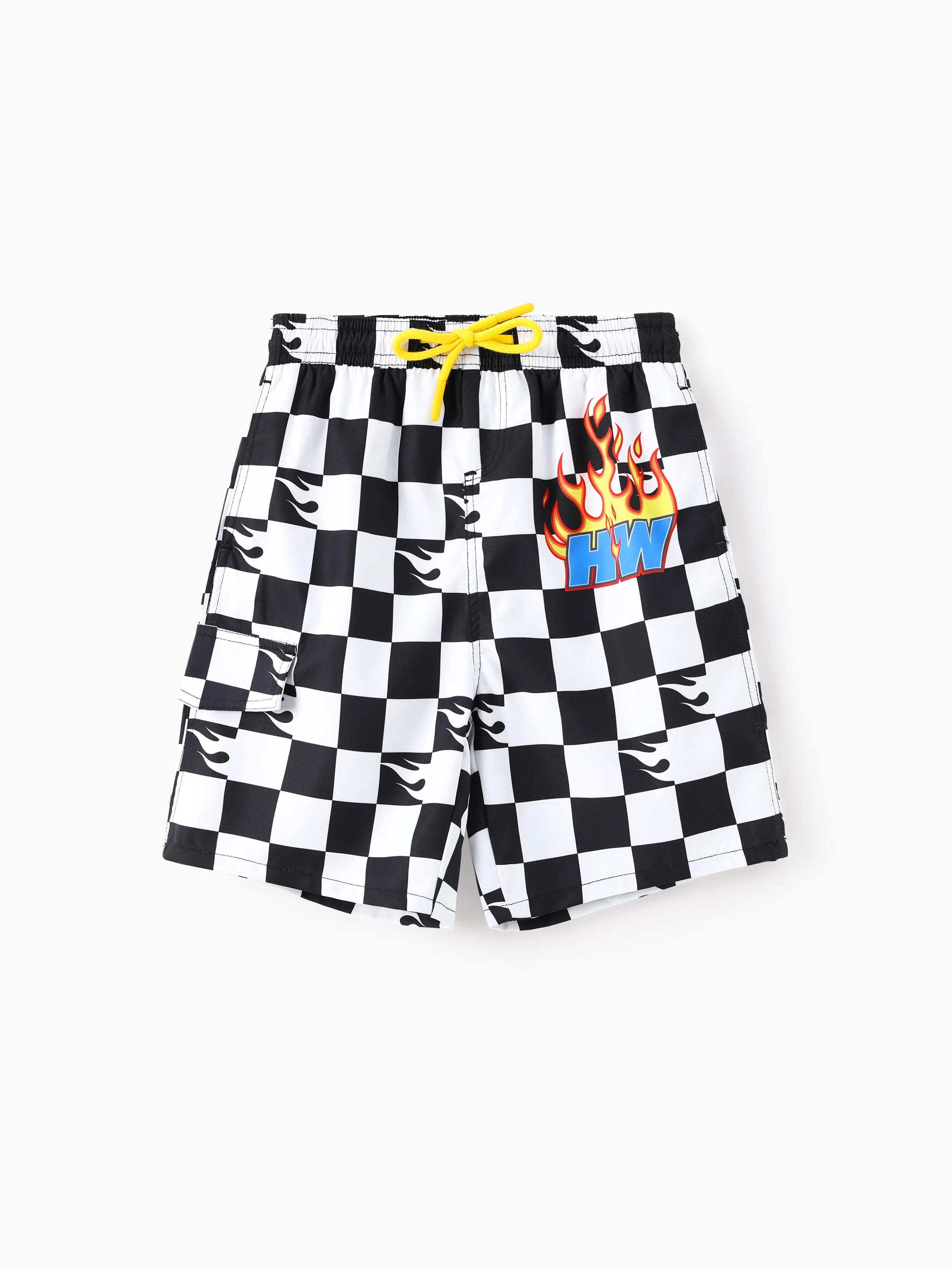 

Hot Wheels Kid Boy 1pc Fire Pattern Sunproof Swimming Trunks