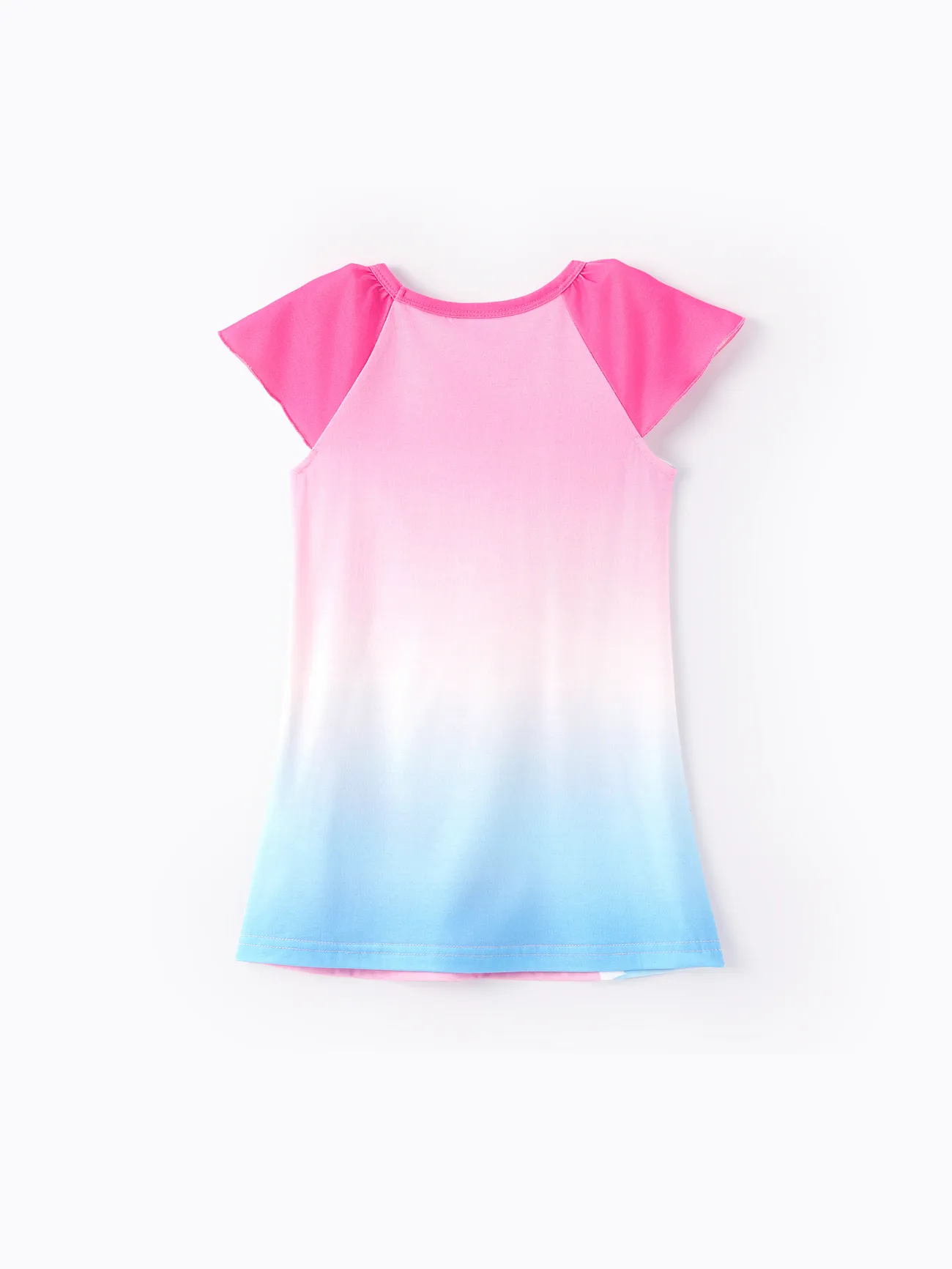Pink - My Little Pony Toddler/Kid Girl 1pc Character Rainbow Pattern Ruffled Sleeves Pajama Dress (Flame Resistant) - image 2