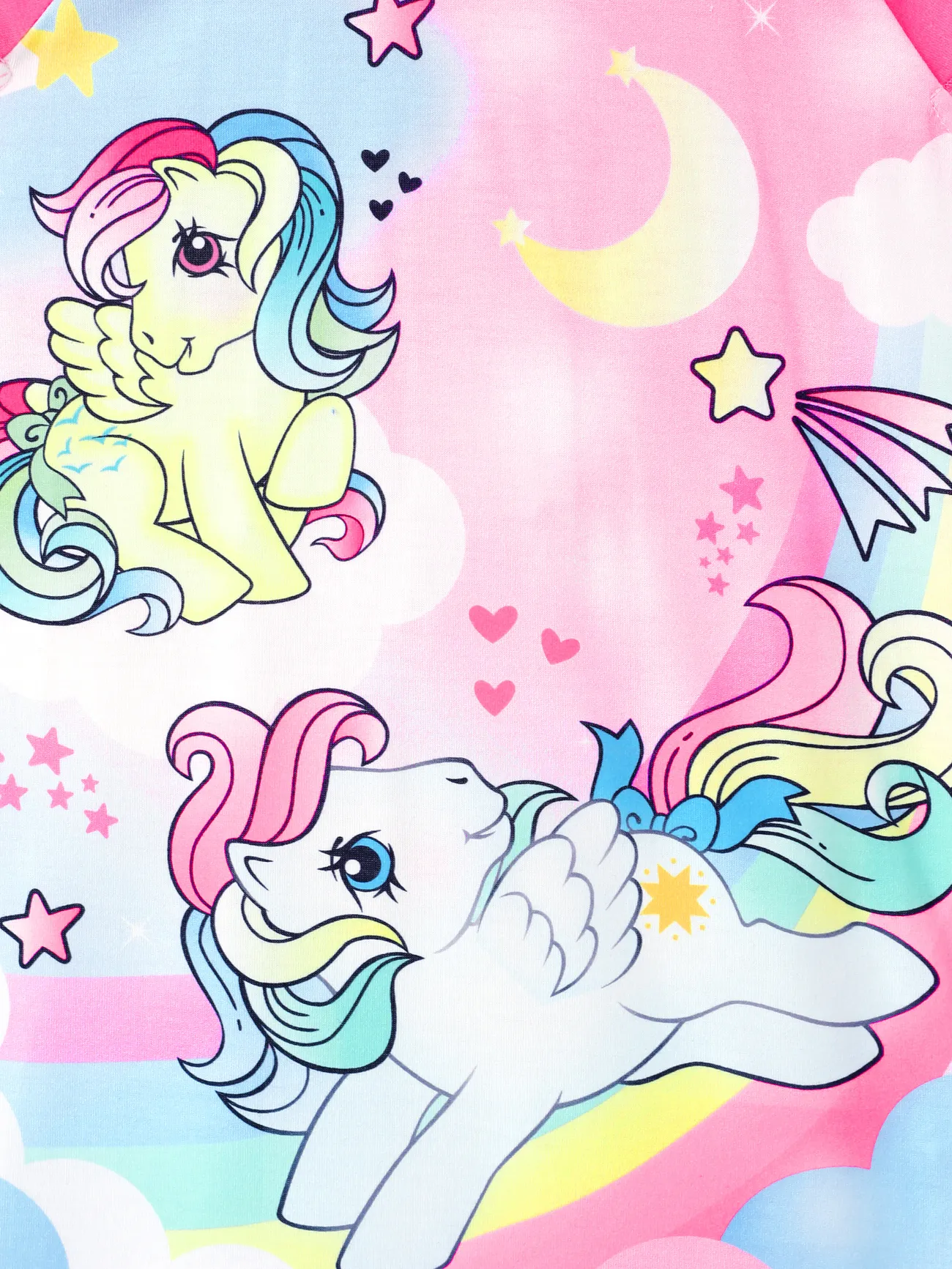 Pink - My Little Pony Toddler/Kid Girl 1pc Character Rainbow Pattern Ruffled Sleeves Pajama Dress (Flame Resistant) - image 3