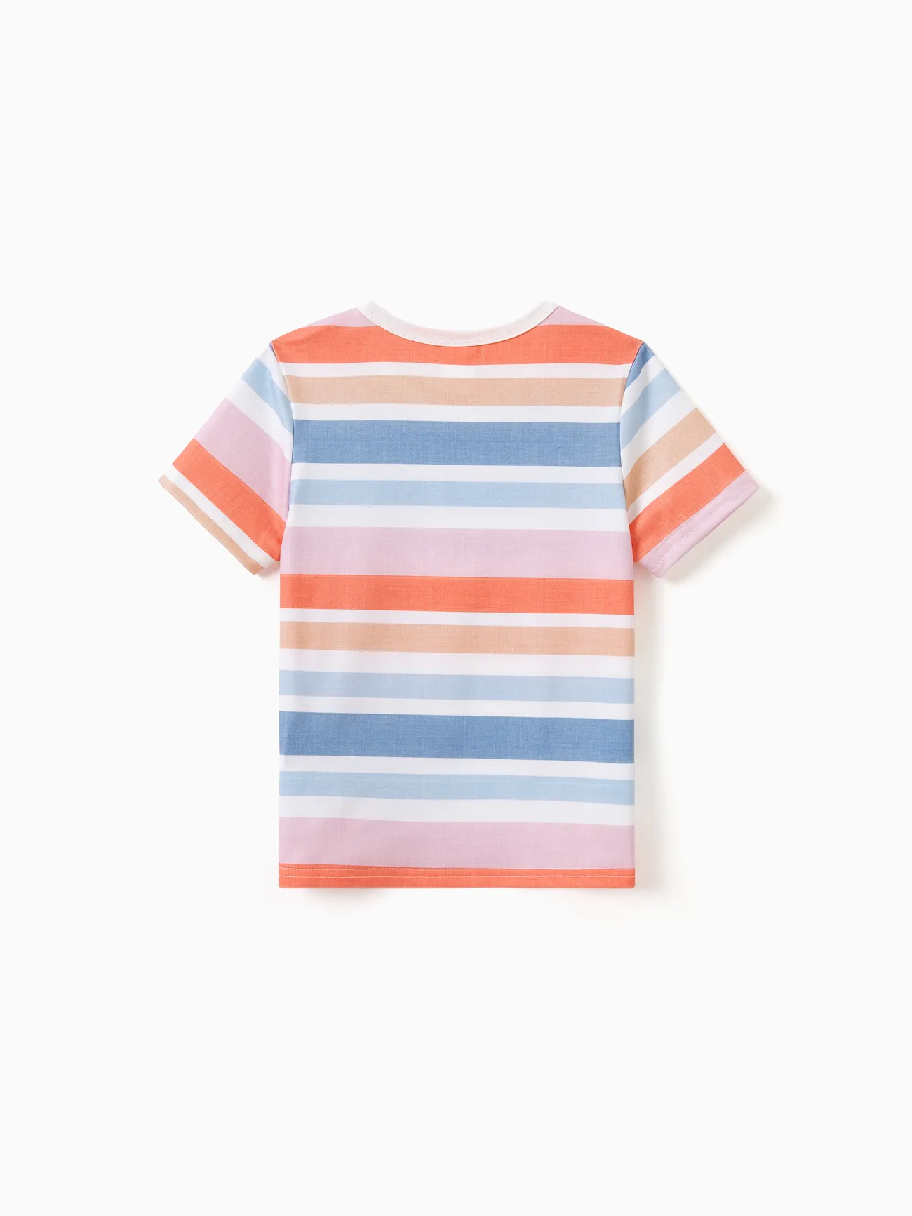Boy - Matching Family Outfits - Blue Short-sleeve Tee or Colorful Stripe Camisole Dress for Cruise/Resort/Casual - Multi-color - image 20