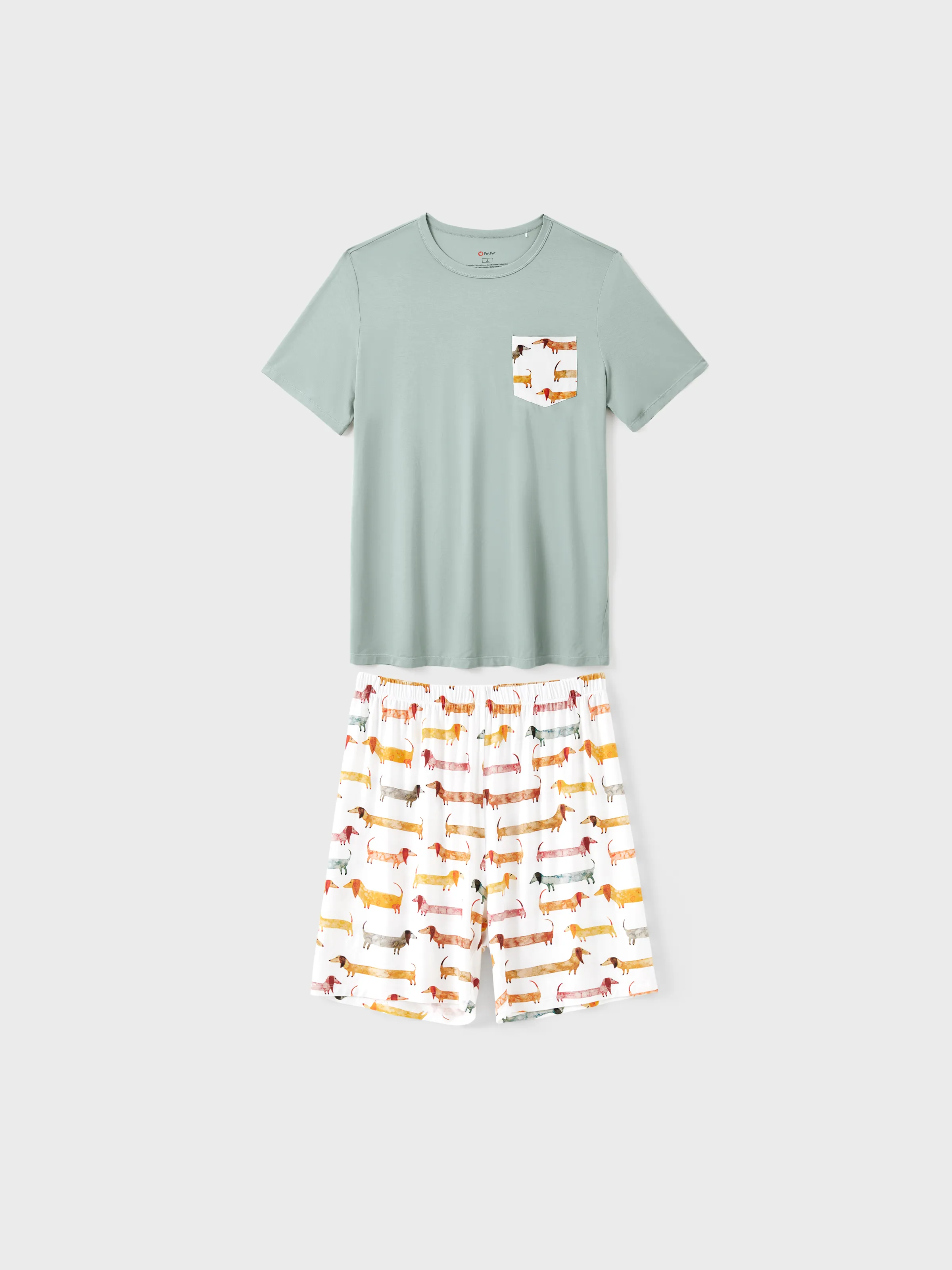 

Family Matching Animal-patterned Short-sleeve Pajamas Set