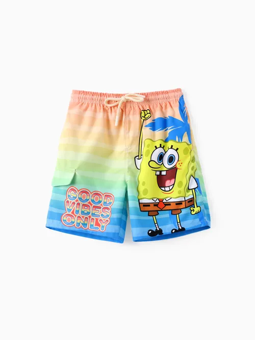 

SpongeBob SquarePants Toddler/Kid Boy 1pc Character Pattern Sunproof Swimming Trunks