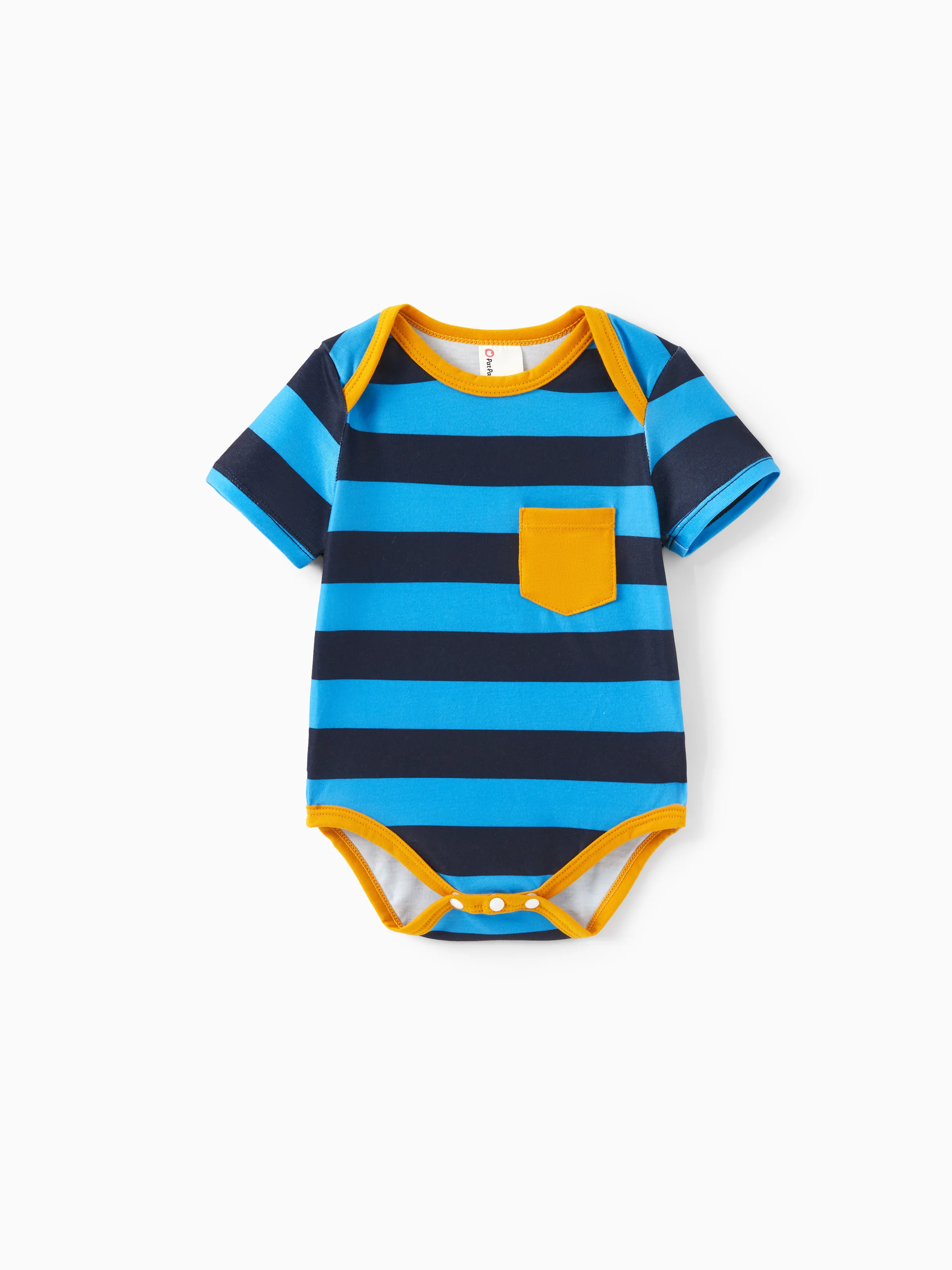 

Baby Boy Childlike Dinosuar/Striped Print Romper