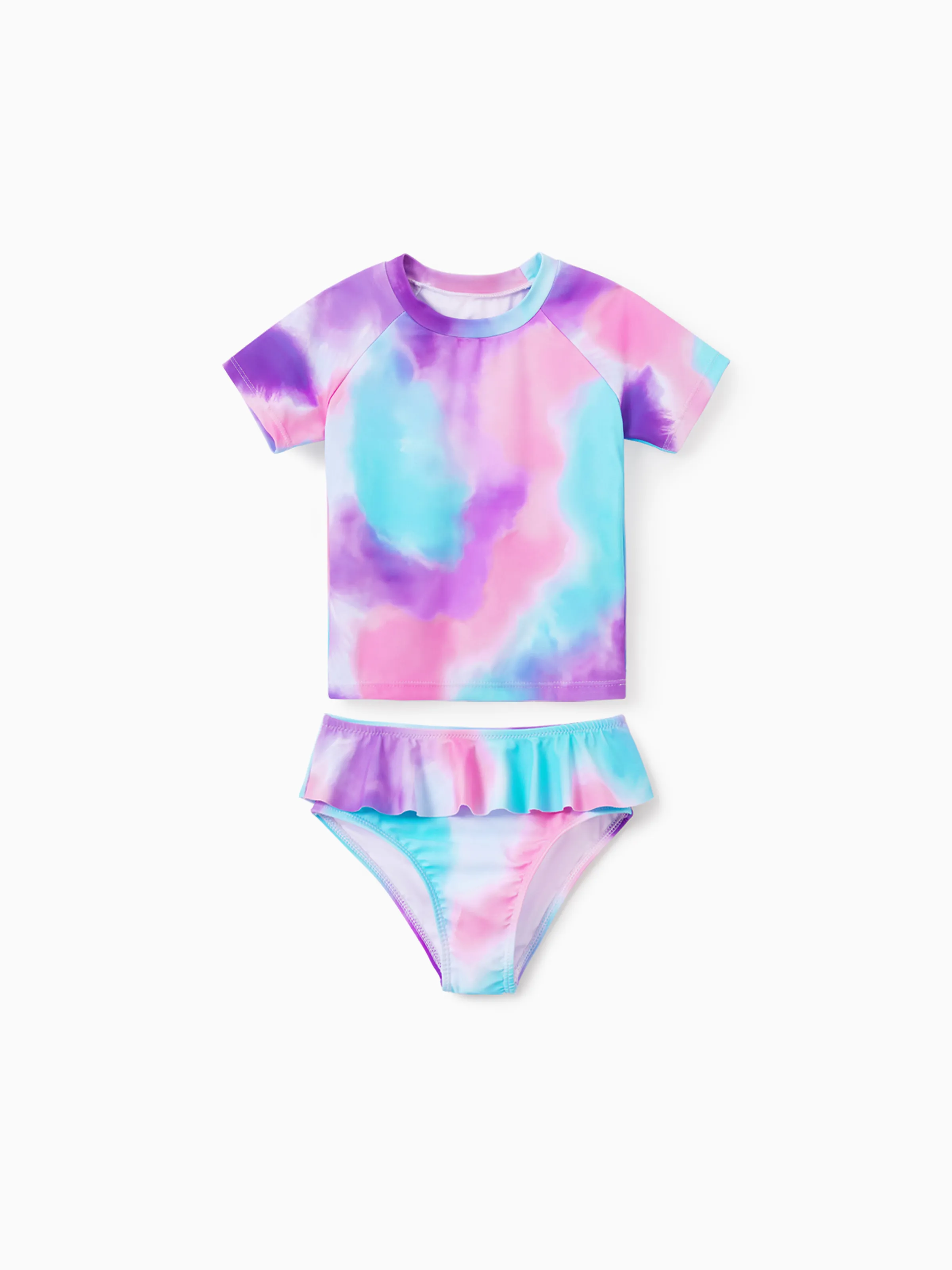 

Family Tie-dyed Swimwear Set for Unisex, Tight Polyester Spandex Matching Outfits