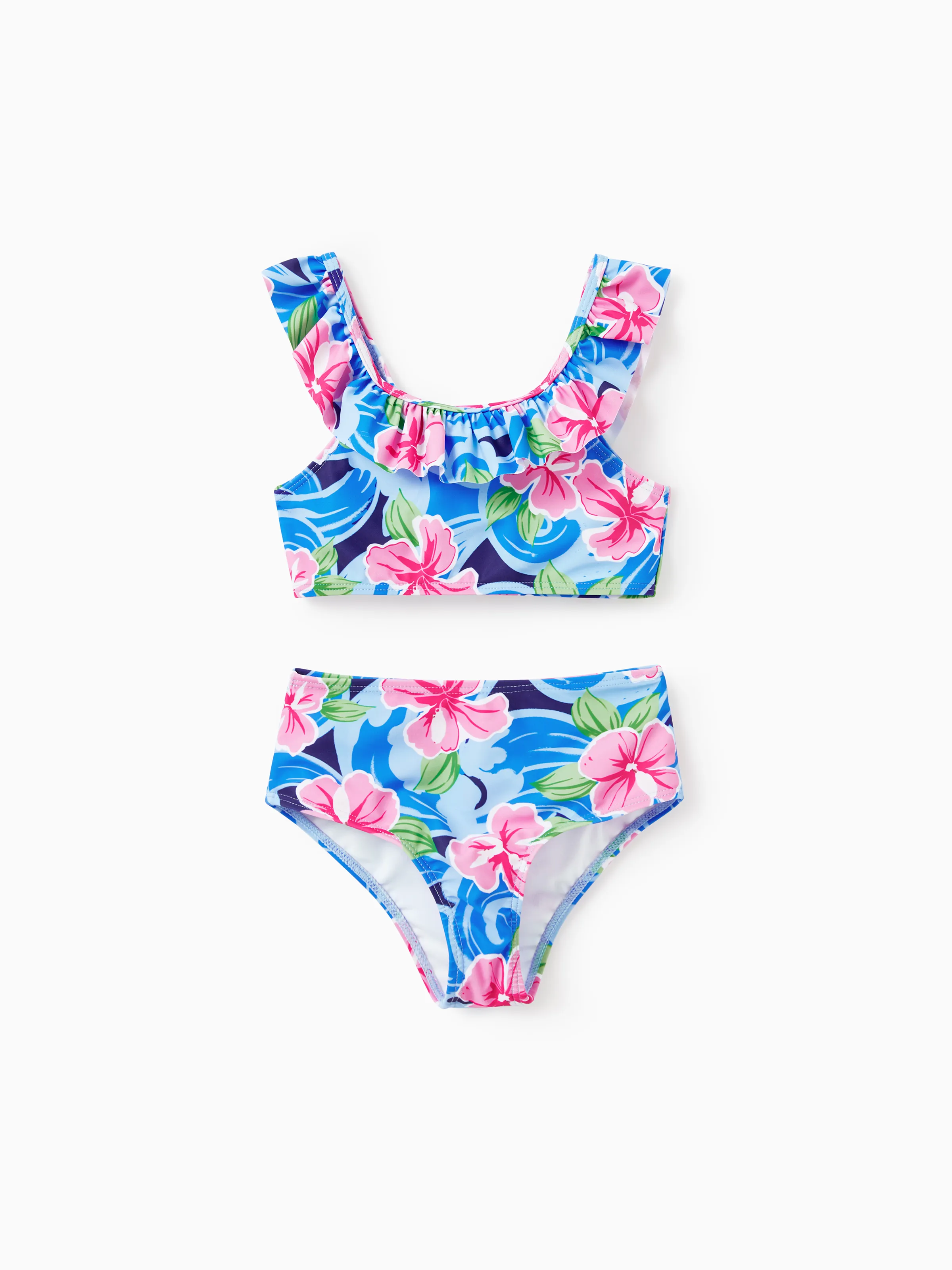 

Floral Bandage Swimwear Set for Family - Unisex Matching Outfits