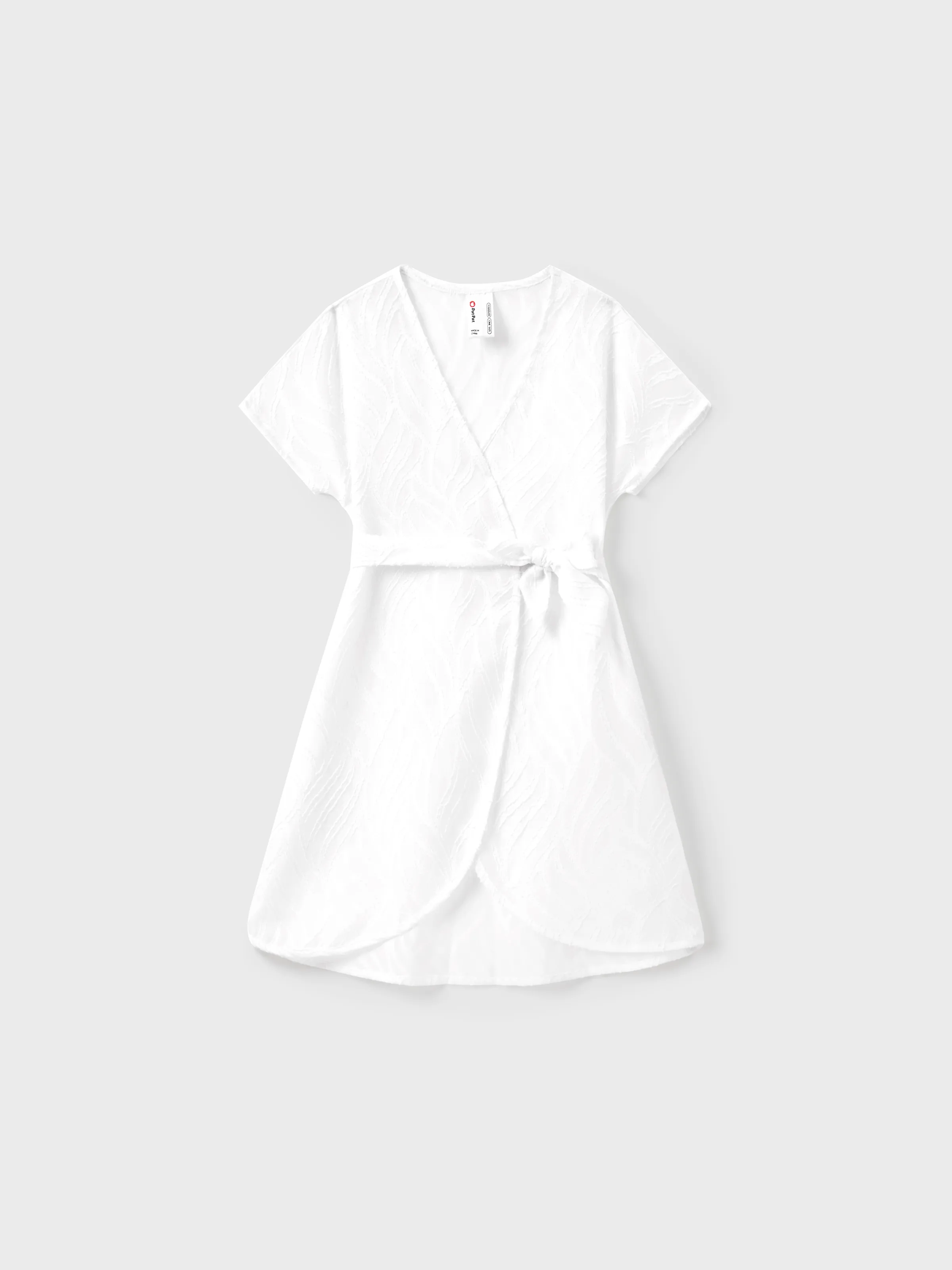 

Mommy and Me Swimwear Pure White Tasseled Cover up Dress