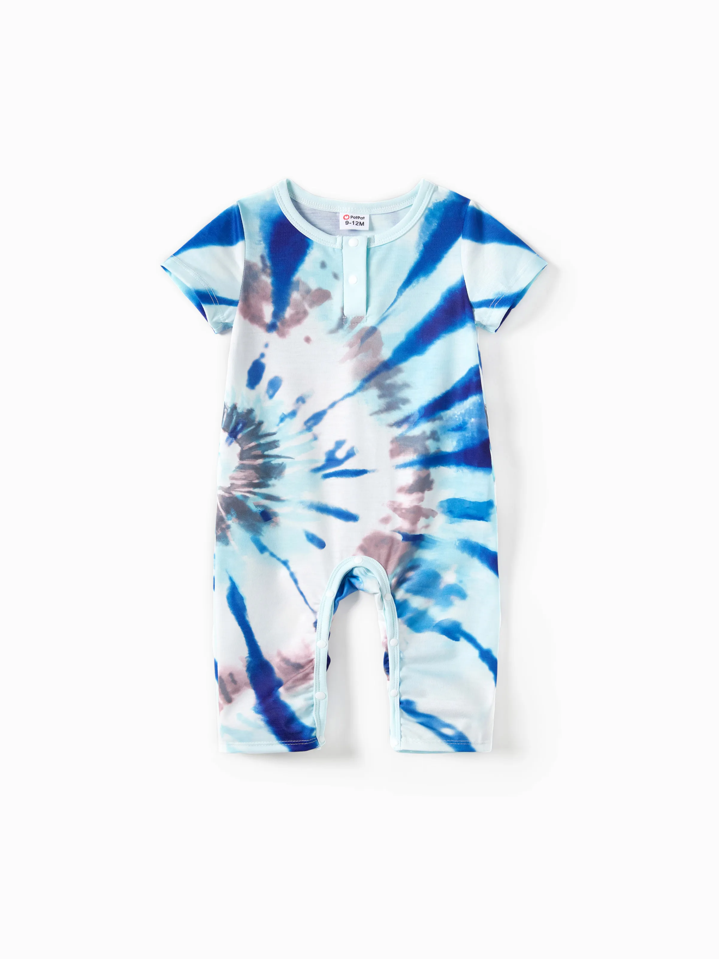 

Family Matching Sets Blue Twirl Tie-Dye Tee or Strap Dress with Pockets