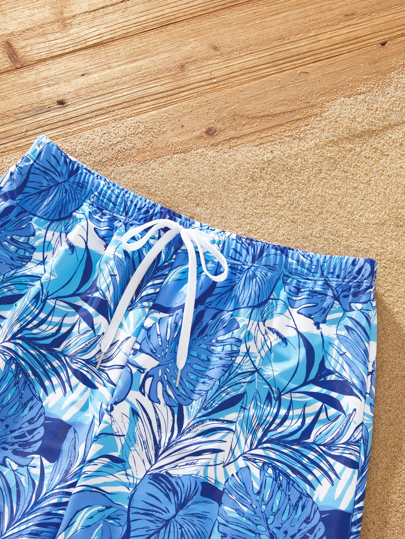 Men - Matching Swimsuits for Couple and Family - Blue Two-Piece Swimsuit - Blue - image 20