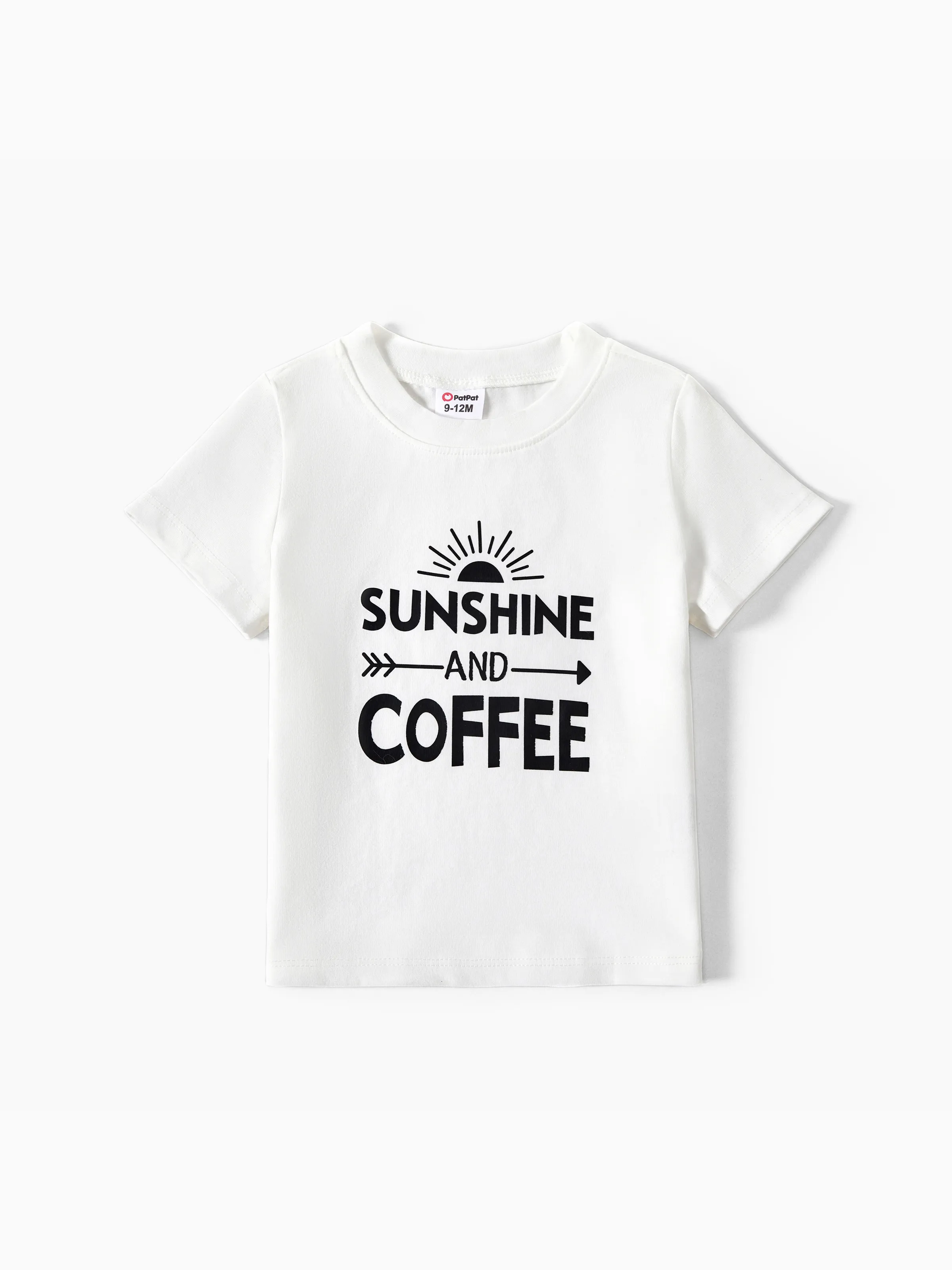 

Mommy and Me Sunshine and Coffee Printed Cotton Tops